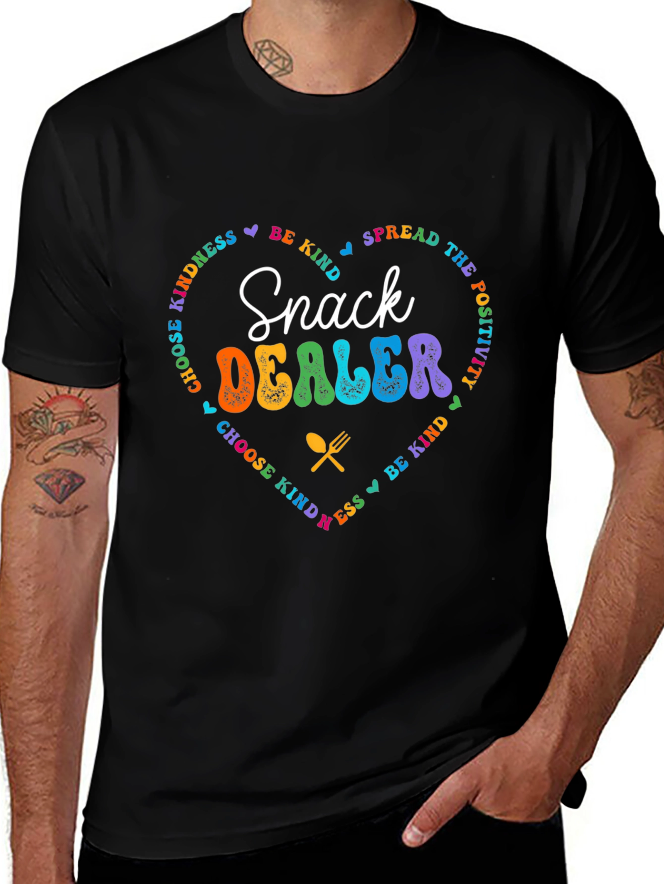 Variant 26 of Snack Dealer T-Shirt - Spread Kindness and Positivity