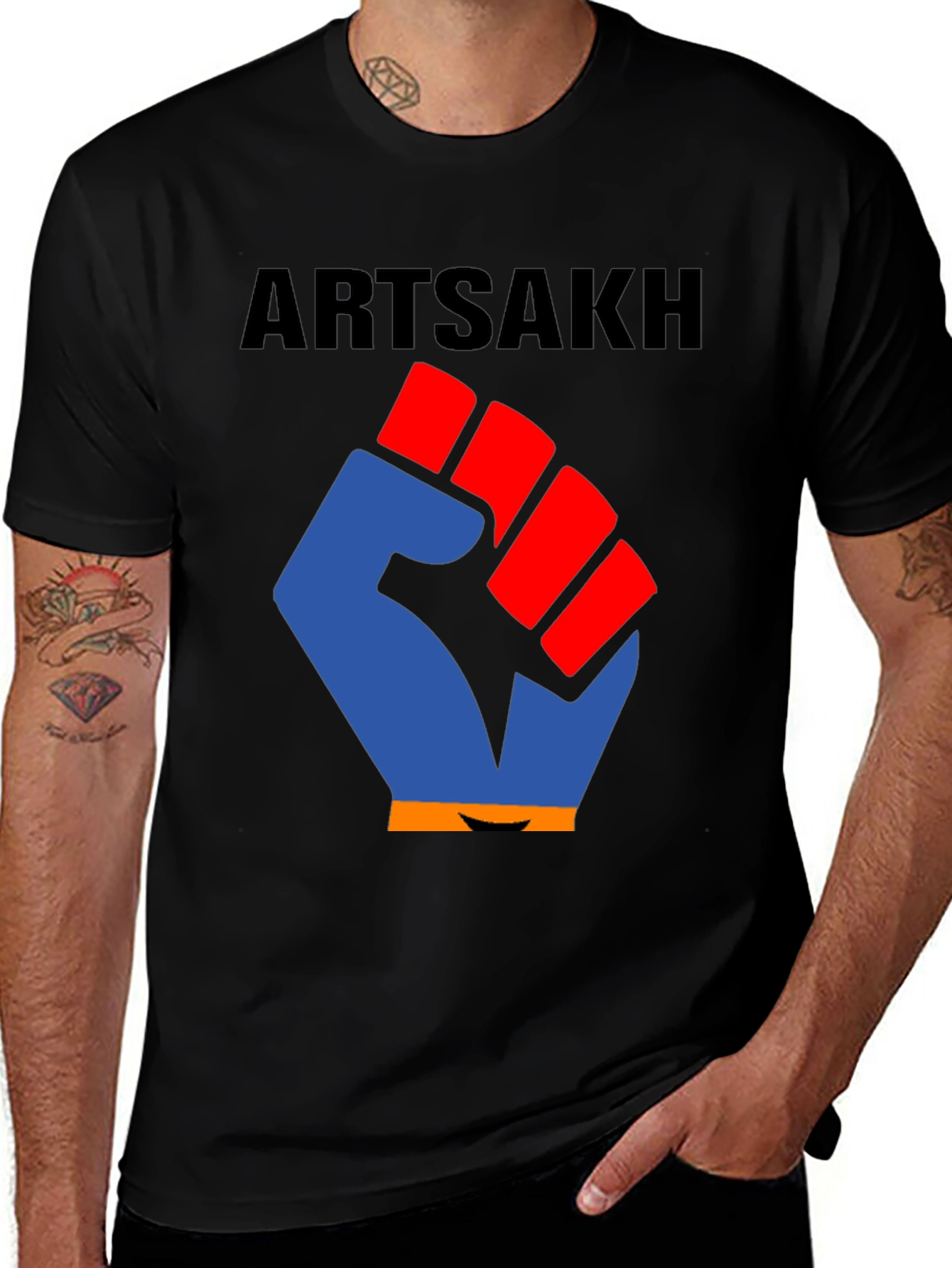 Artsakh Fist T-Shirt - Stand with Artsakh