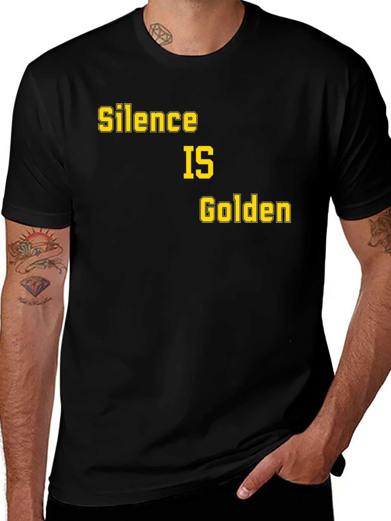 Variant 21 of Silence Is Golden Graphic Tee