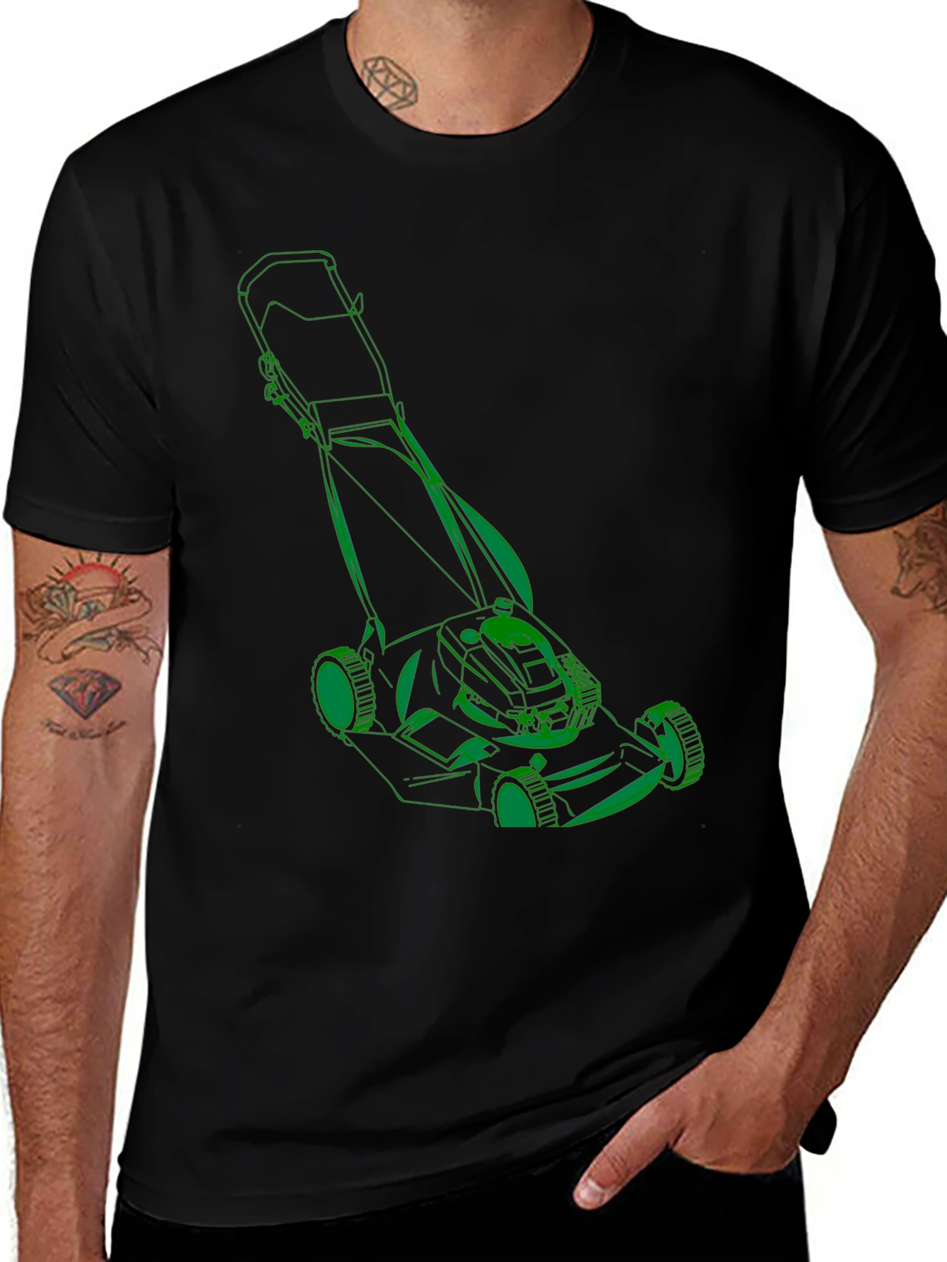 Variant 19 of Lawn Mower T-Shirt - Graphic Print Tee