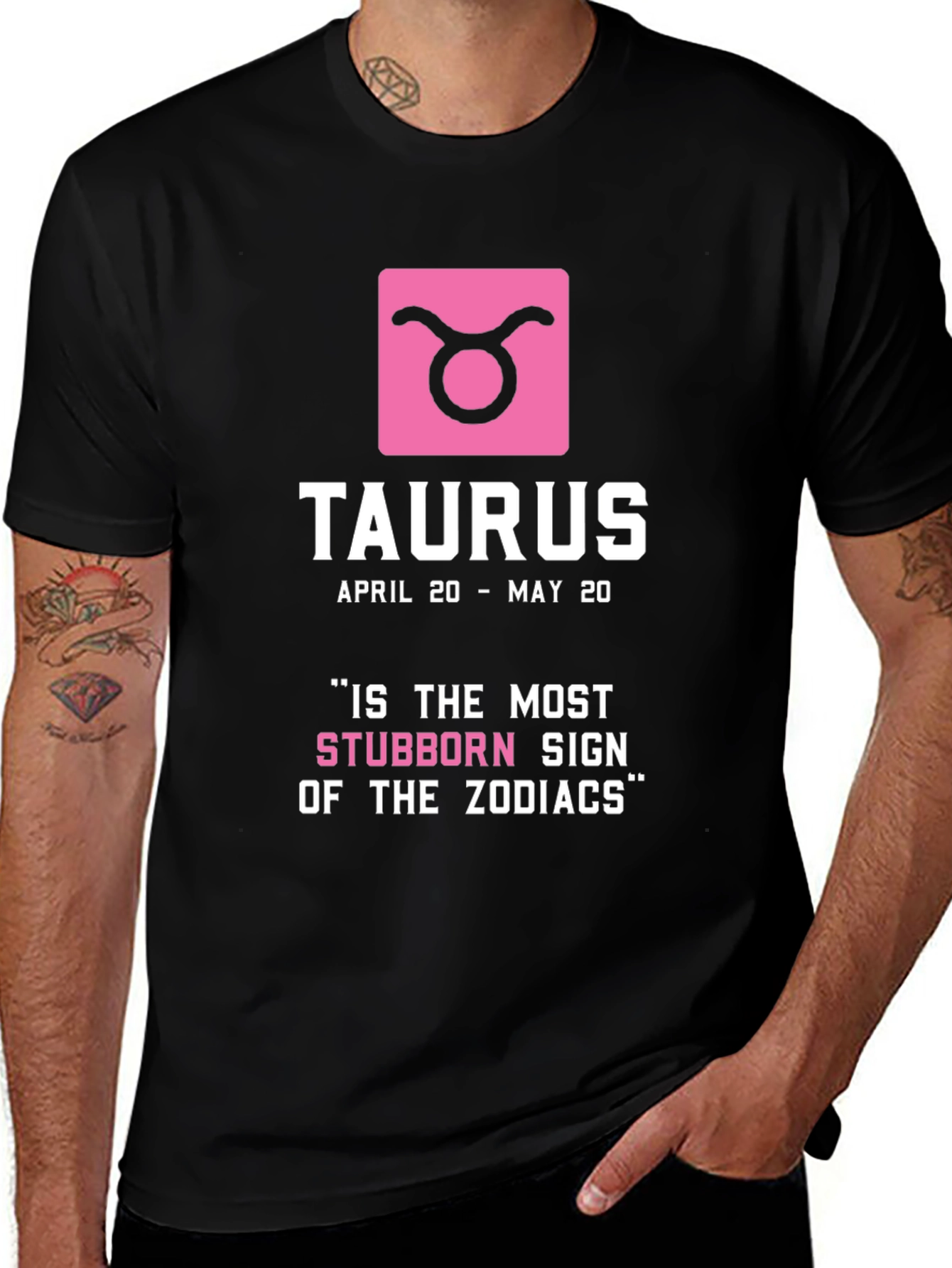 Taurus Zodiac Sign Graphic T-Shirt - April 20 to May 20