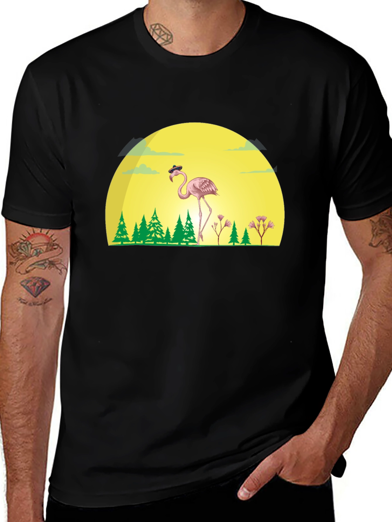 Variant 3 of Fun Flamingo T-Shirt