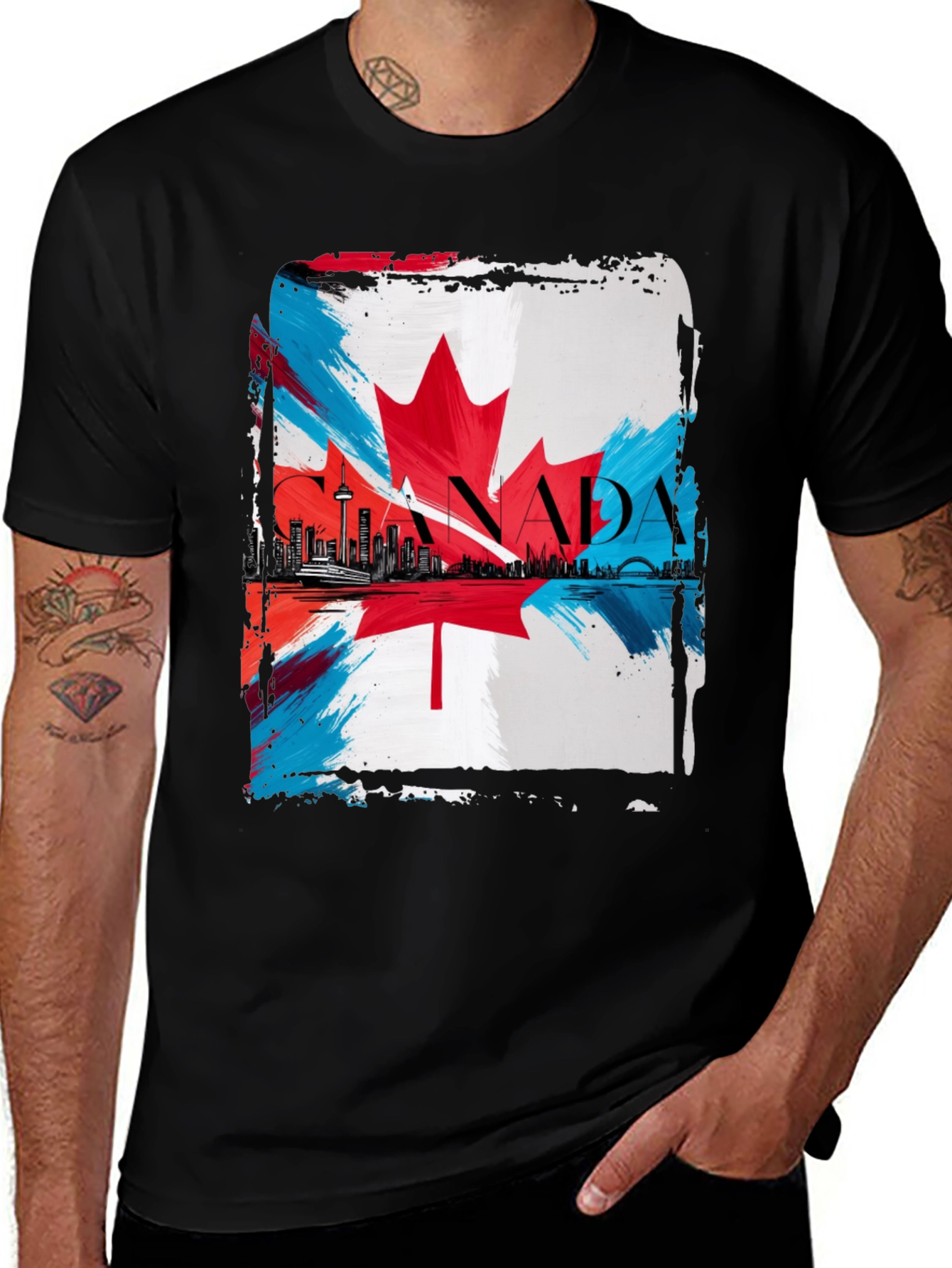 Canada Flag T-Shirt - Patriotic Graphic Tee