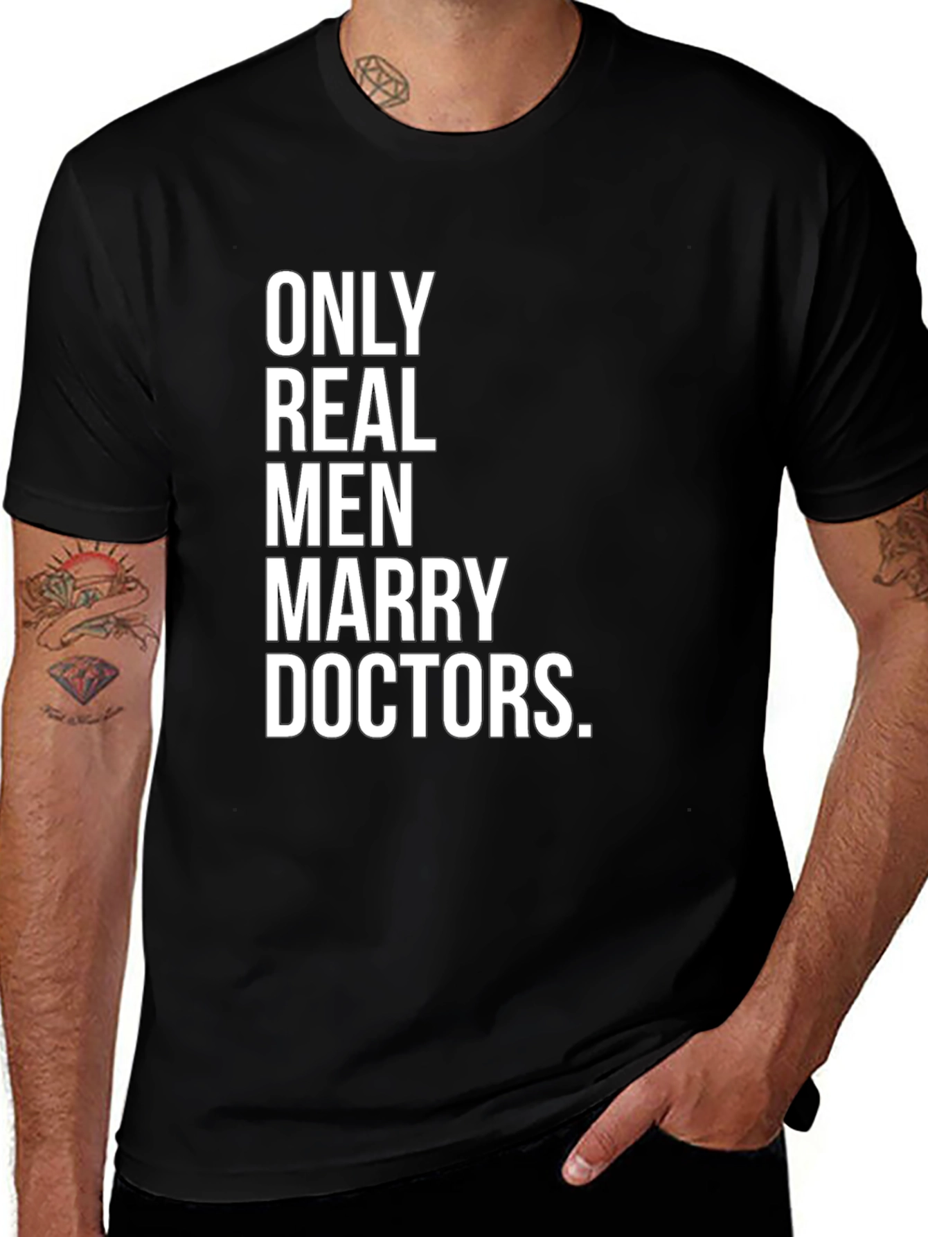 Variant 27 of Only Real Men Marry Doctors T-Shirt