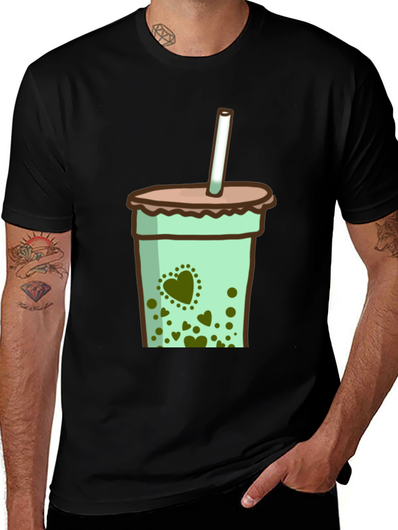 Variant 19 of Bubble Tea Graphic Tee - Cute Casual Style