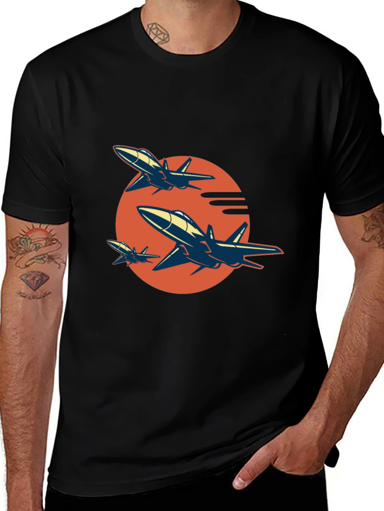 Variant 7 of Retro Jet Fighter T-Shirt