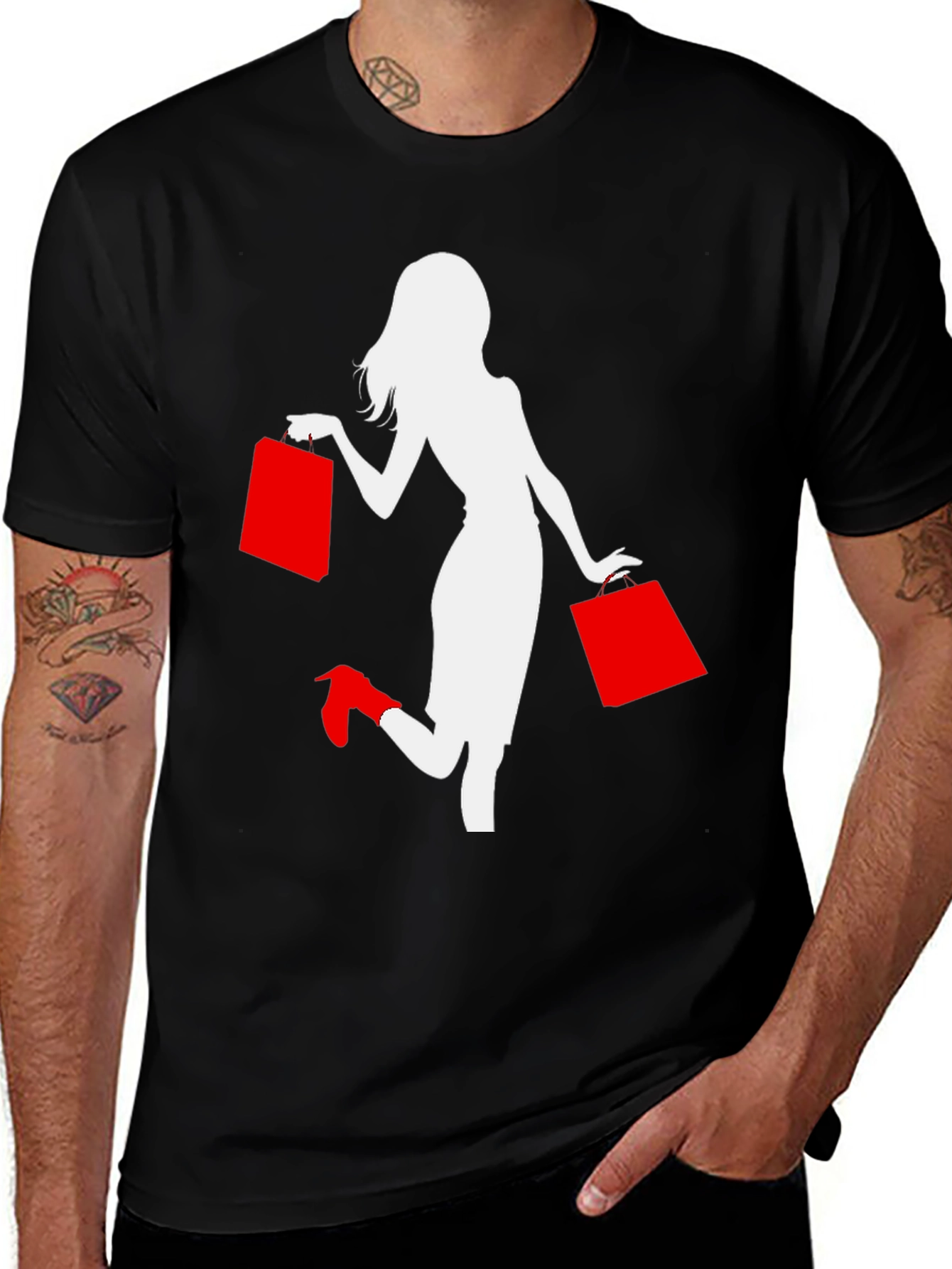 Variant 14 of Stylish Shopping Spree T-Shirt