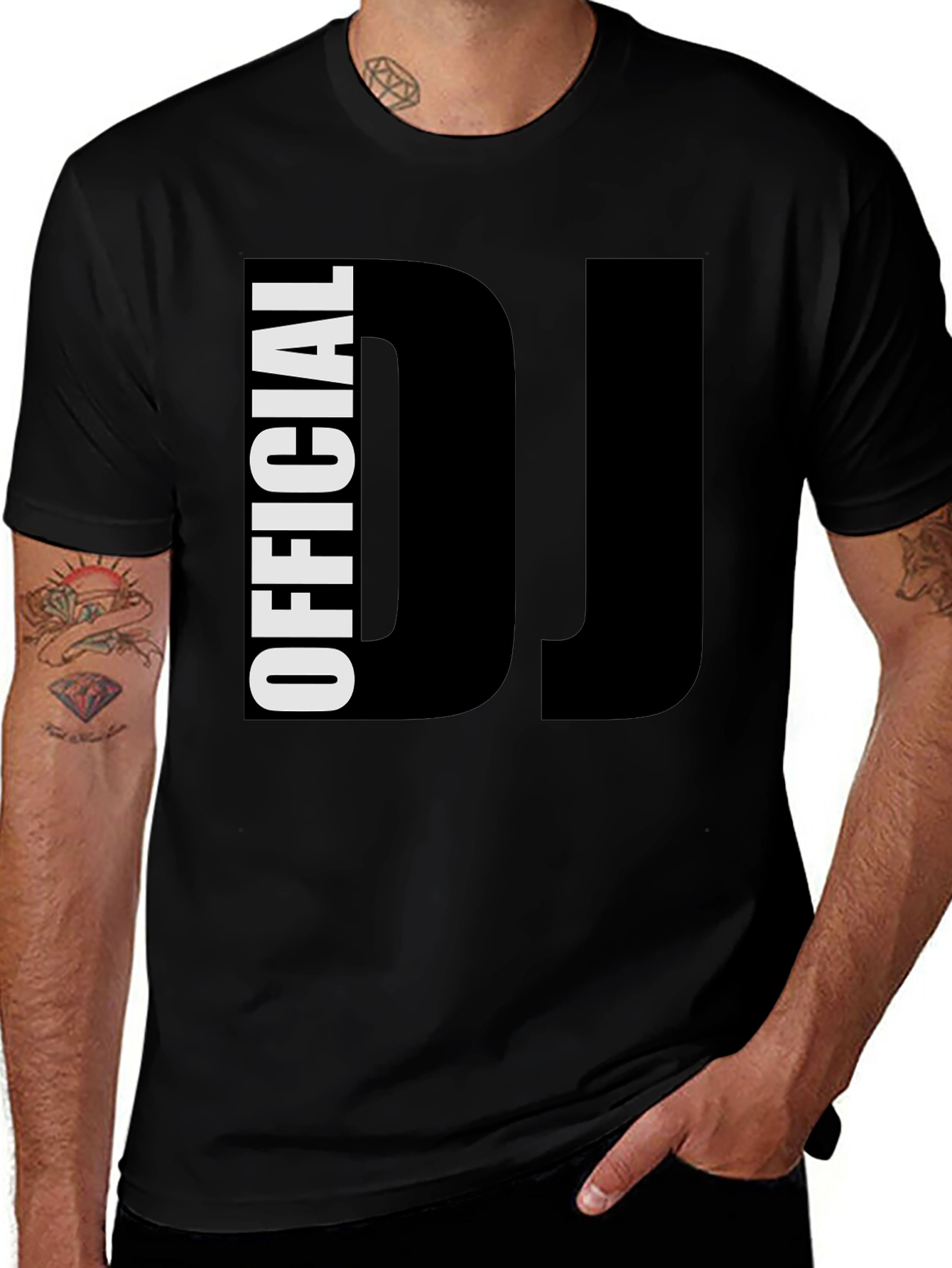 Official DJ T-Shirt - Bold Black Tee