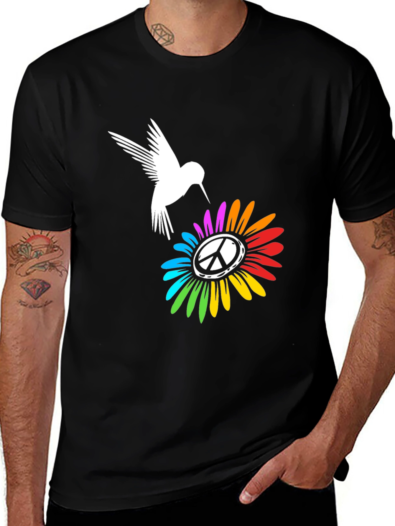 Peace Hummingbird Graphic Tee
