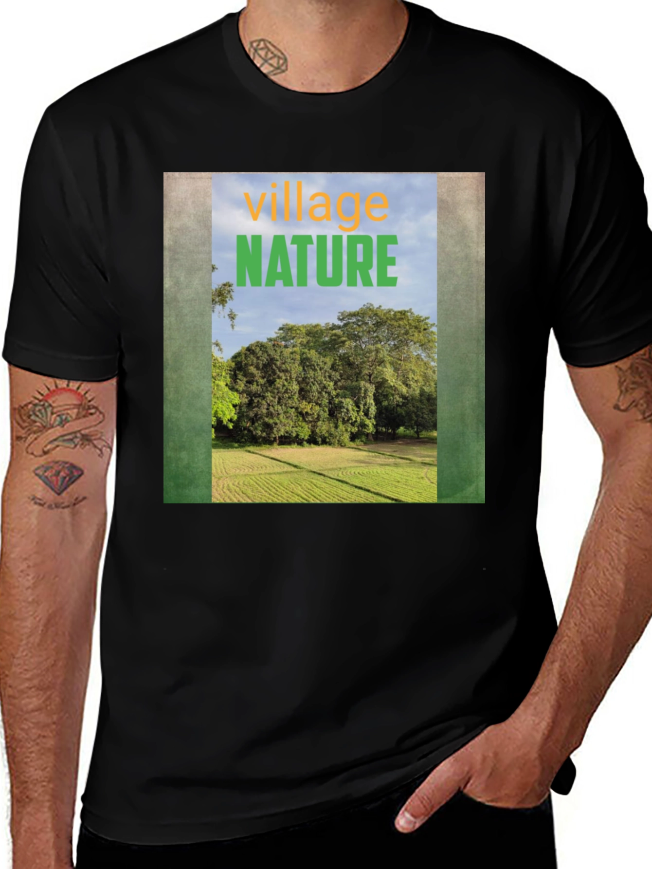Variant 12 of Nature Village Graphic Tee - Unisex Casual T-Shirt