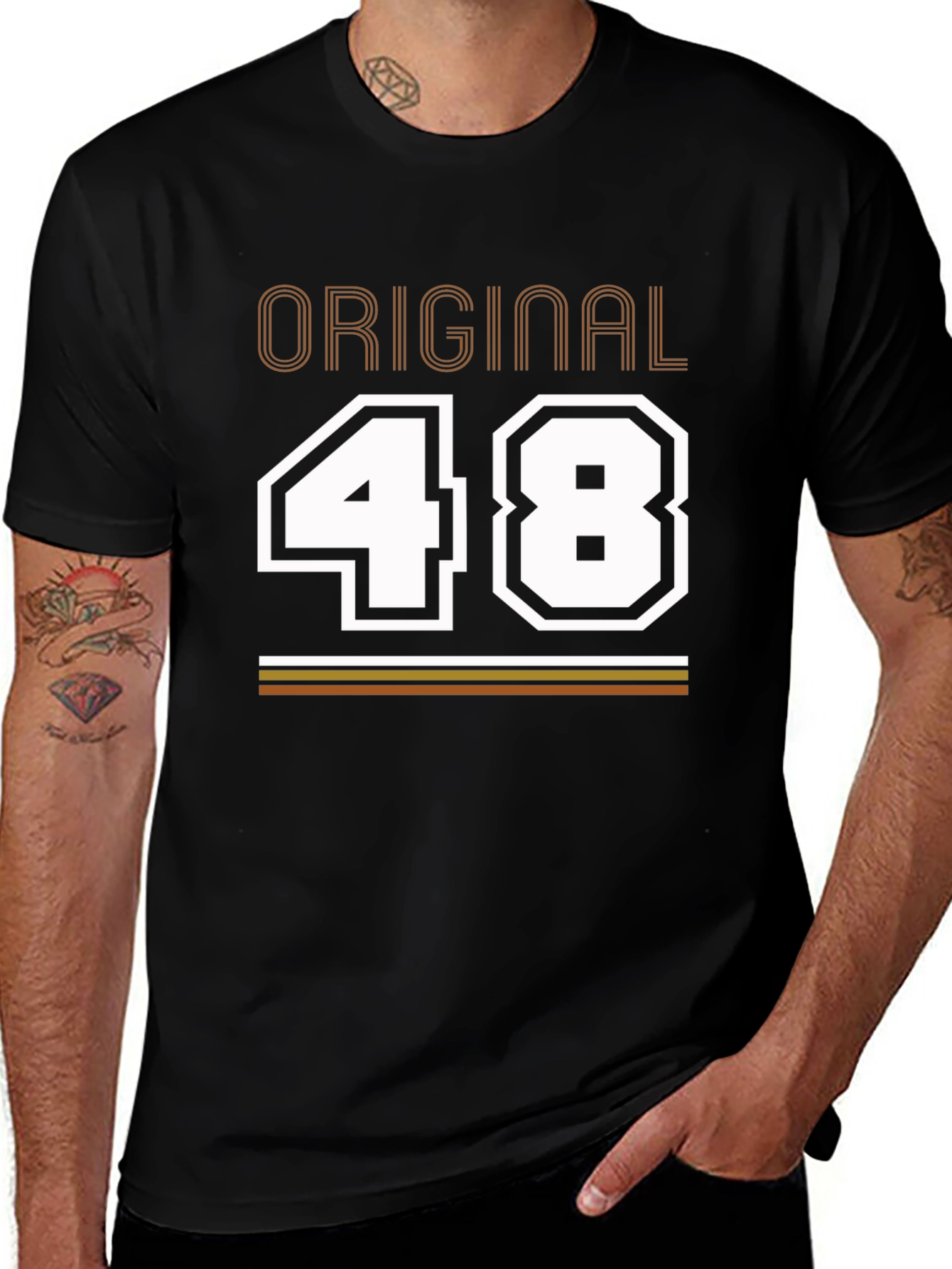 Variant 14 of Original 48 Graphic Tee - Black
