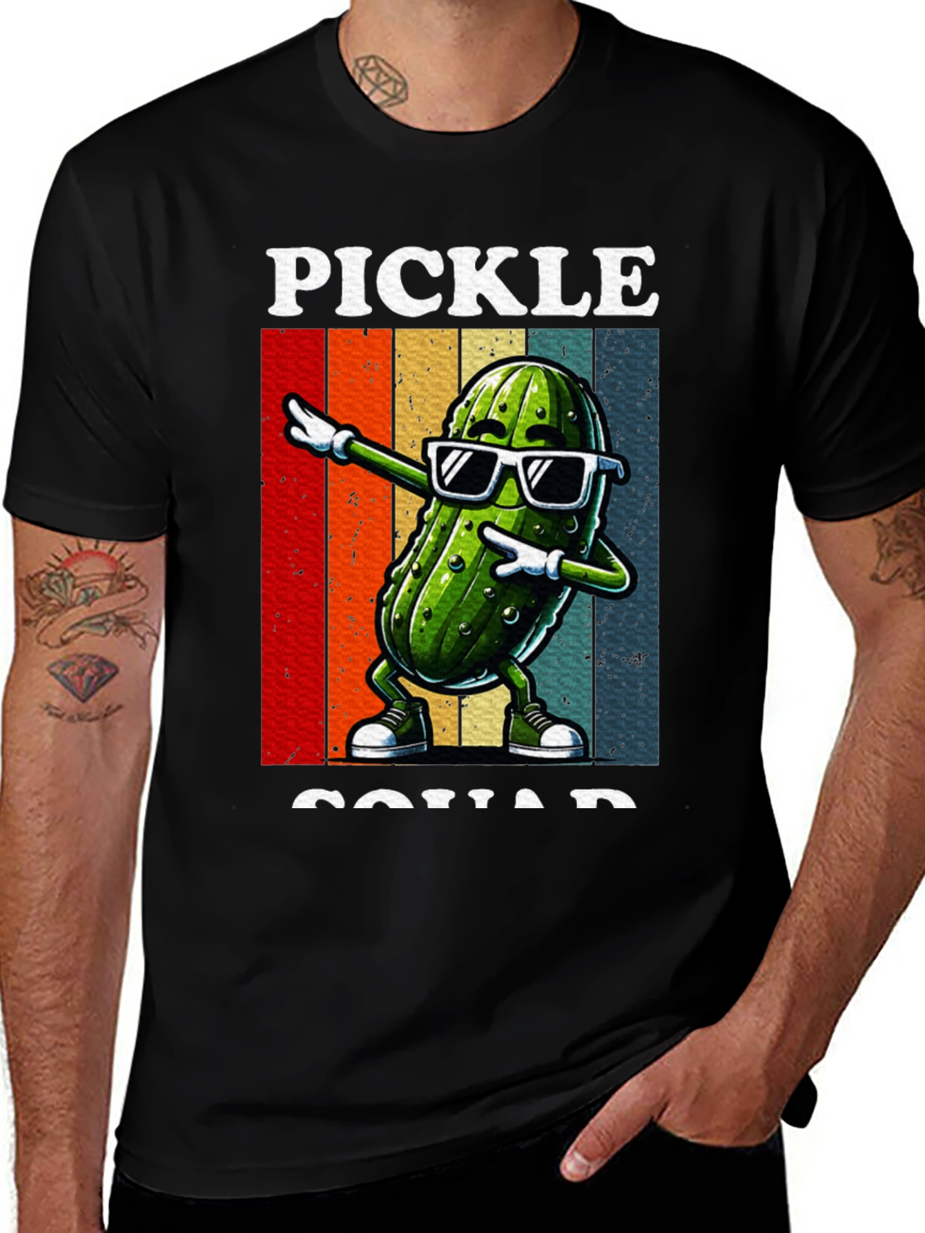 Variant 19 of Pickle Squad T-Shirt: Dabbing Cucumber Tee