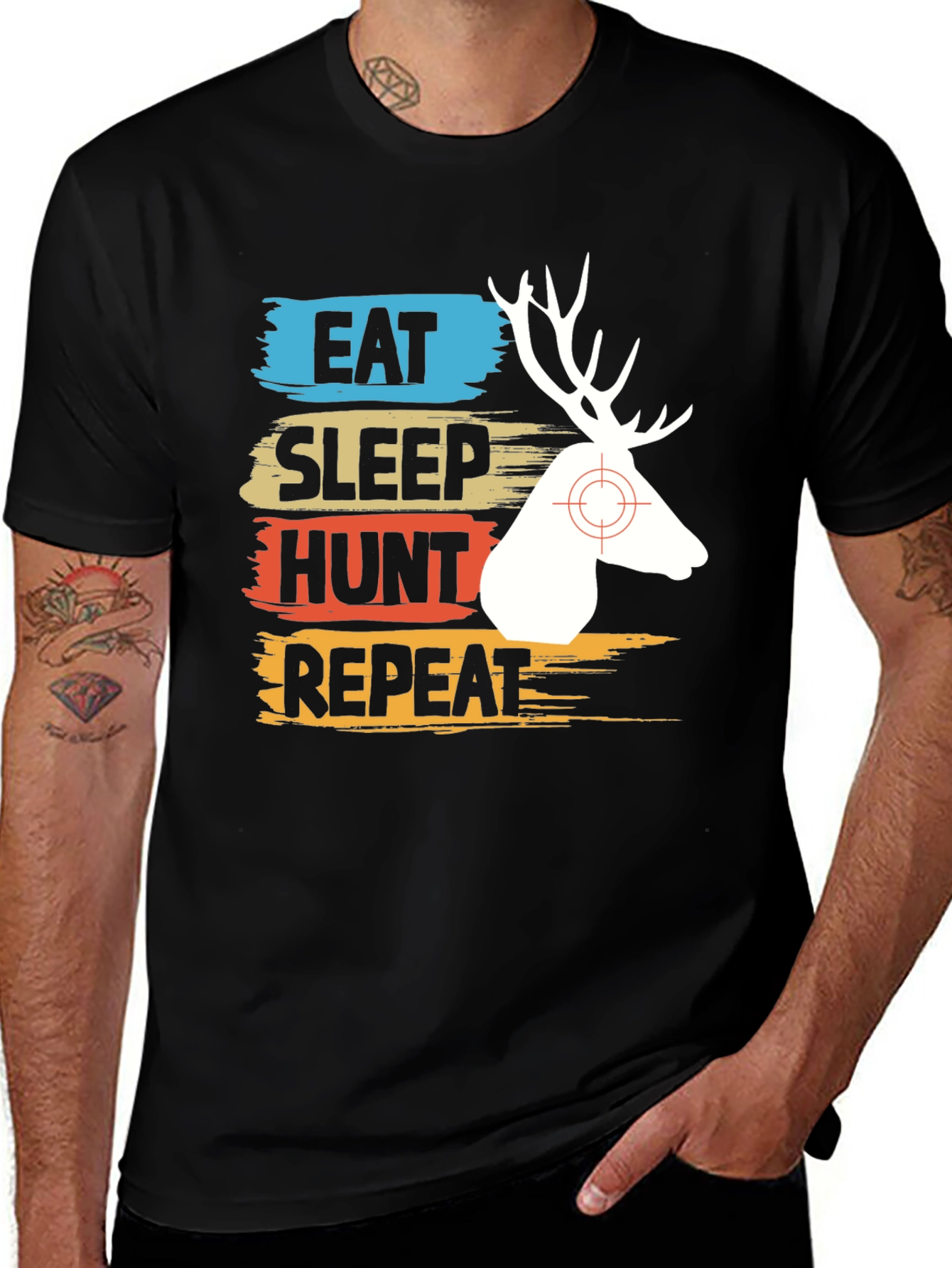 Variant 29 of Eat Sleep Hunt Repeat Graphic Tee
