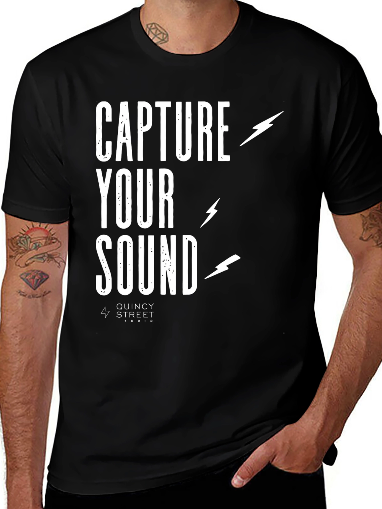 Capture Your Sound Black Graphic Tee