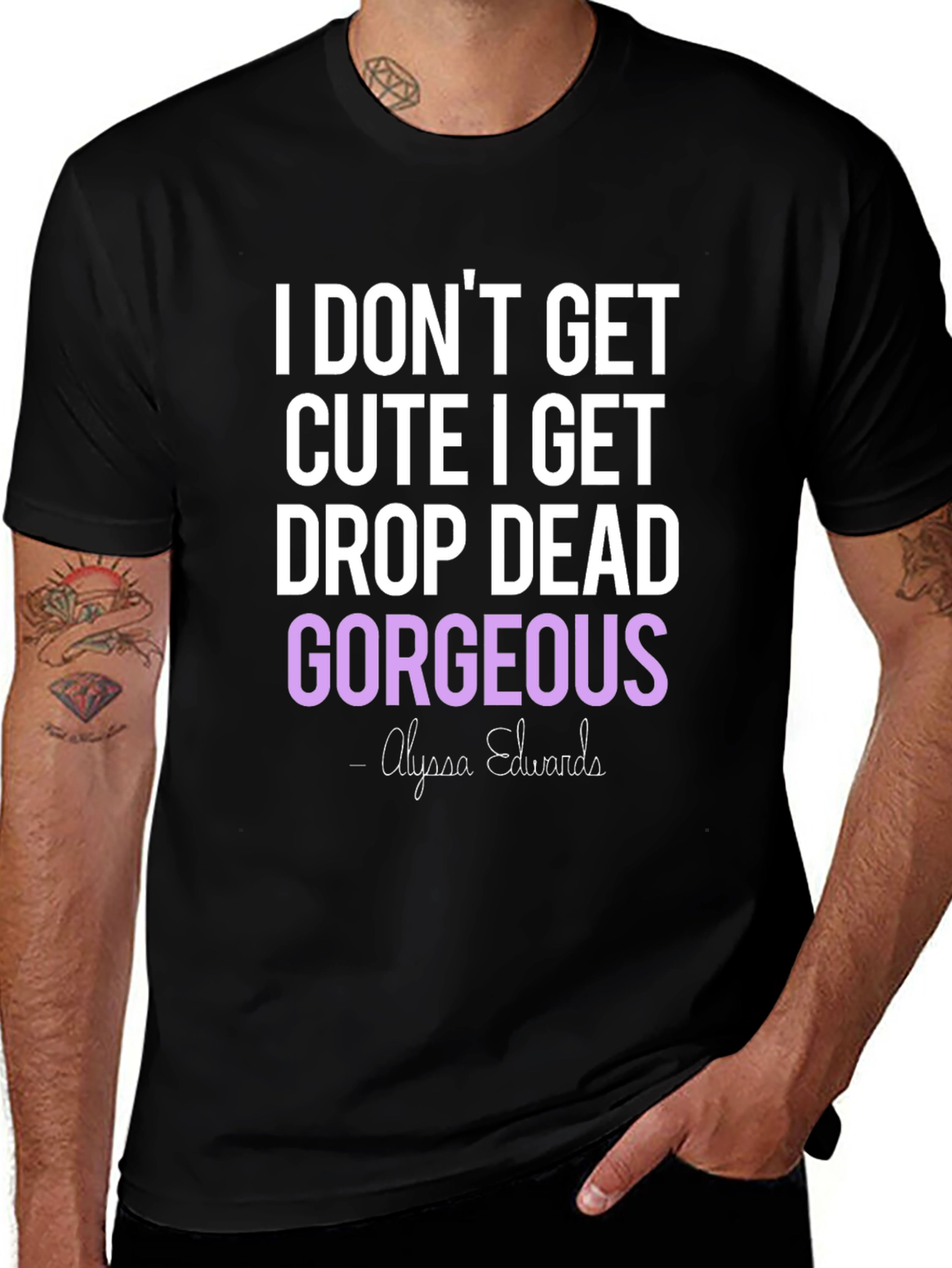 Variant 17 of I Don't Get Cute Graphic T-Shirt