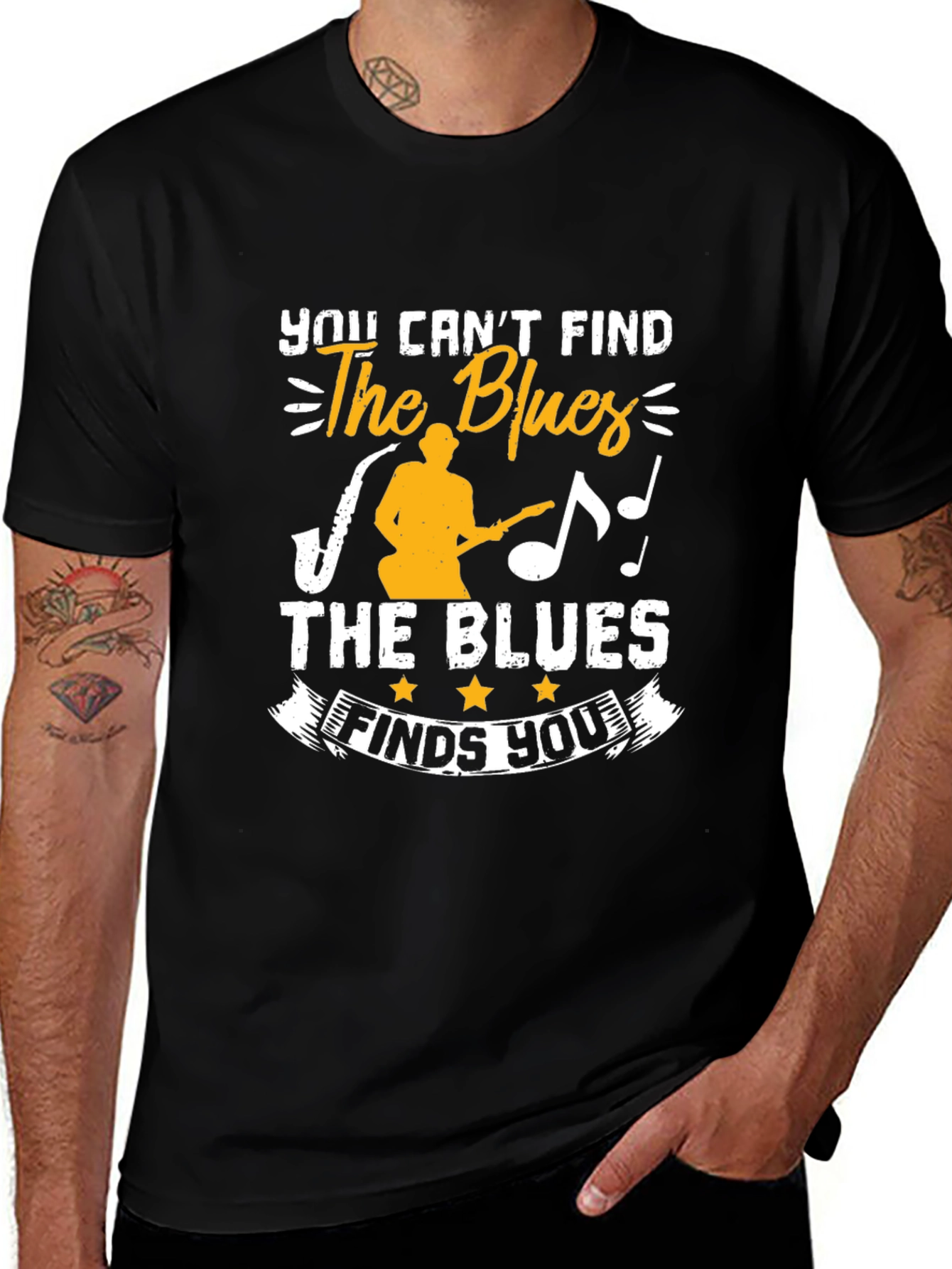 Variant 25 of The Blues Finds You T-Shirt - Music Lover Tee