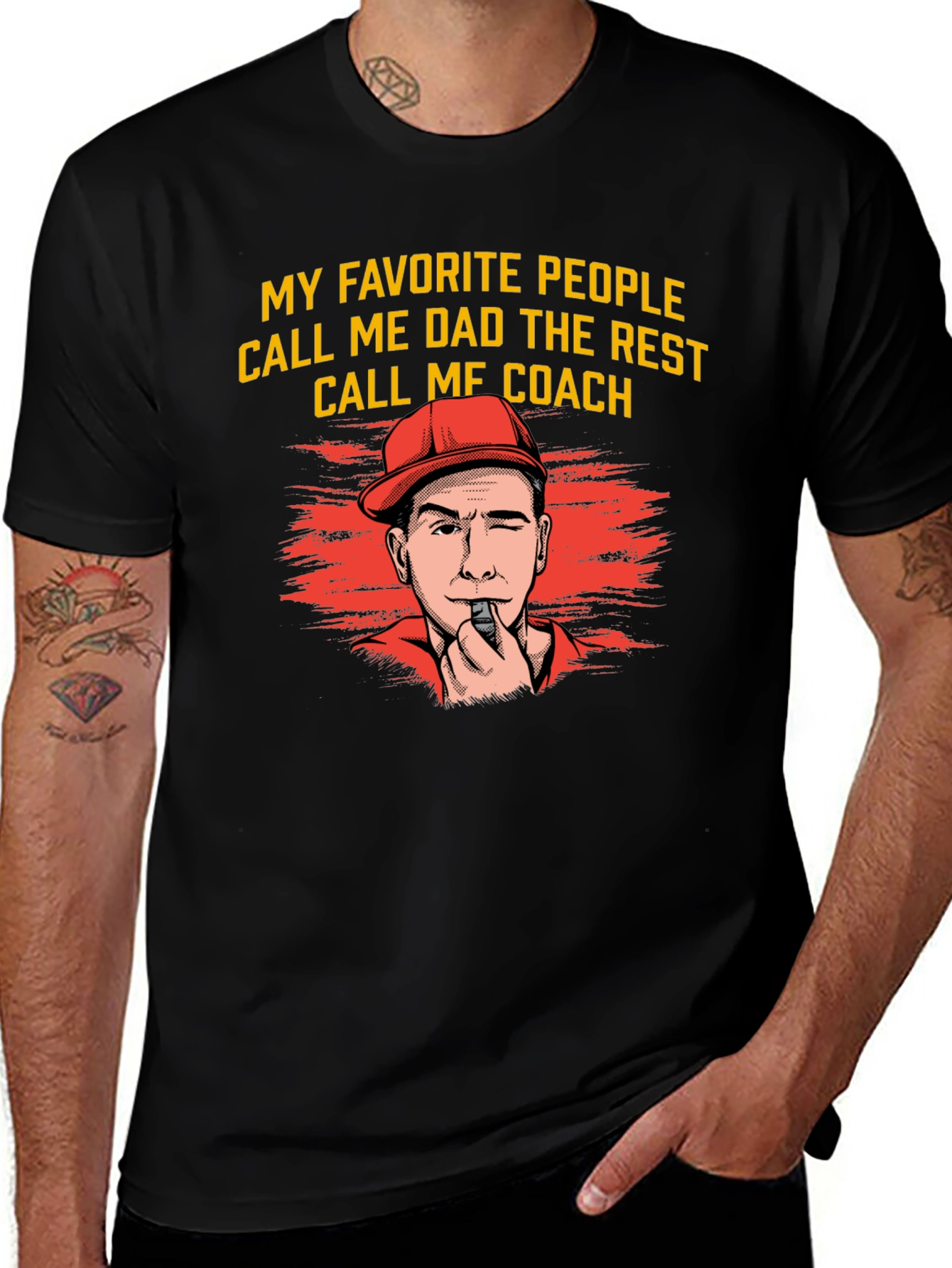 Variant 3 of Dad Coach T-Shirt - "My Favorite People Call Me Dad"