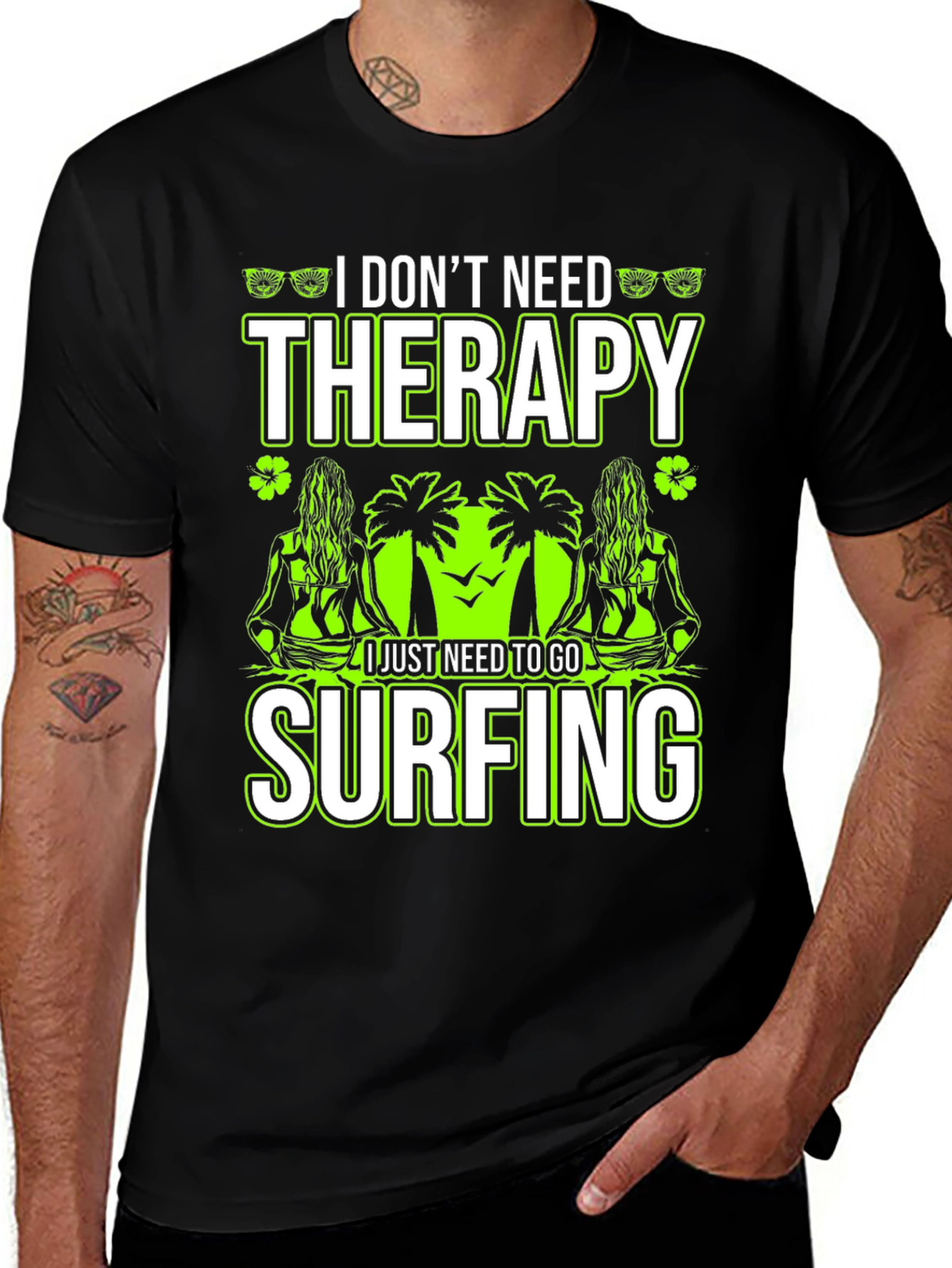 Variant 5 of Therapy Surfing Graphic T-Shirt