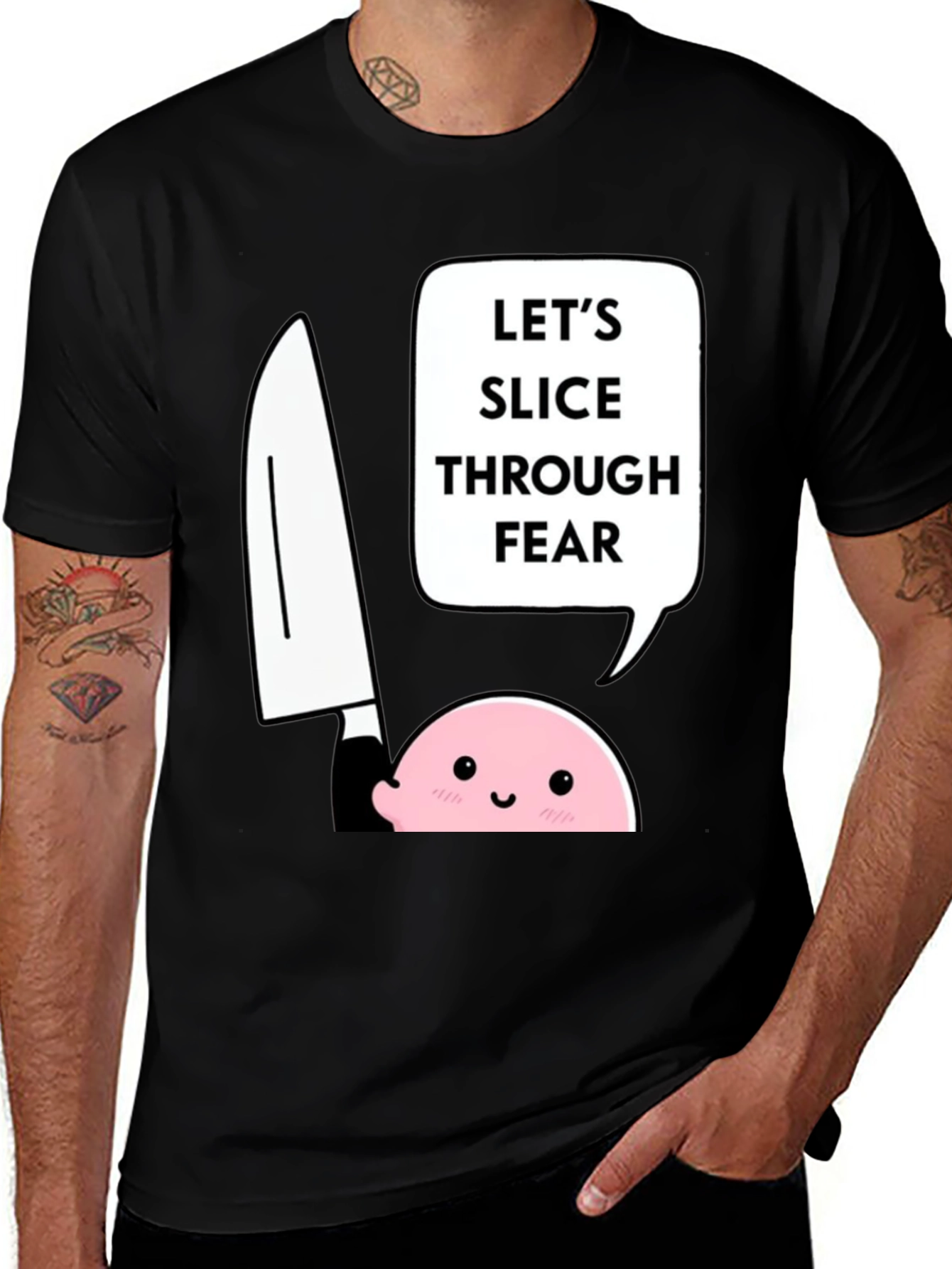 Variant 16 of Slice Through Fear Graphic T-Shirt