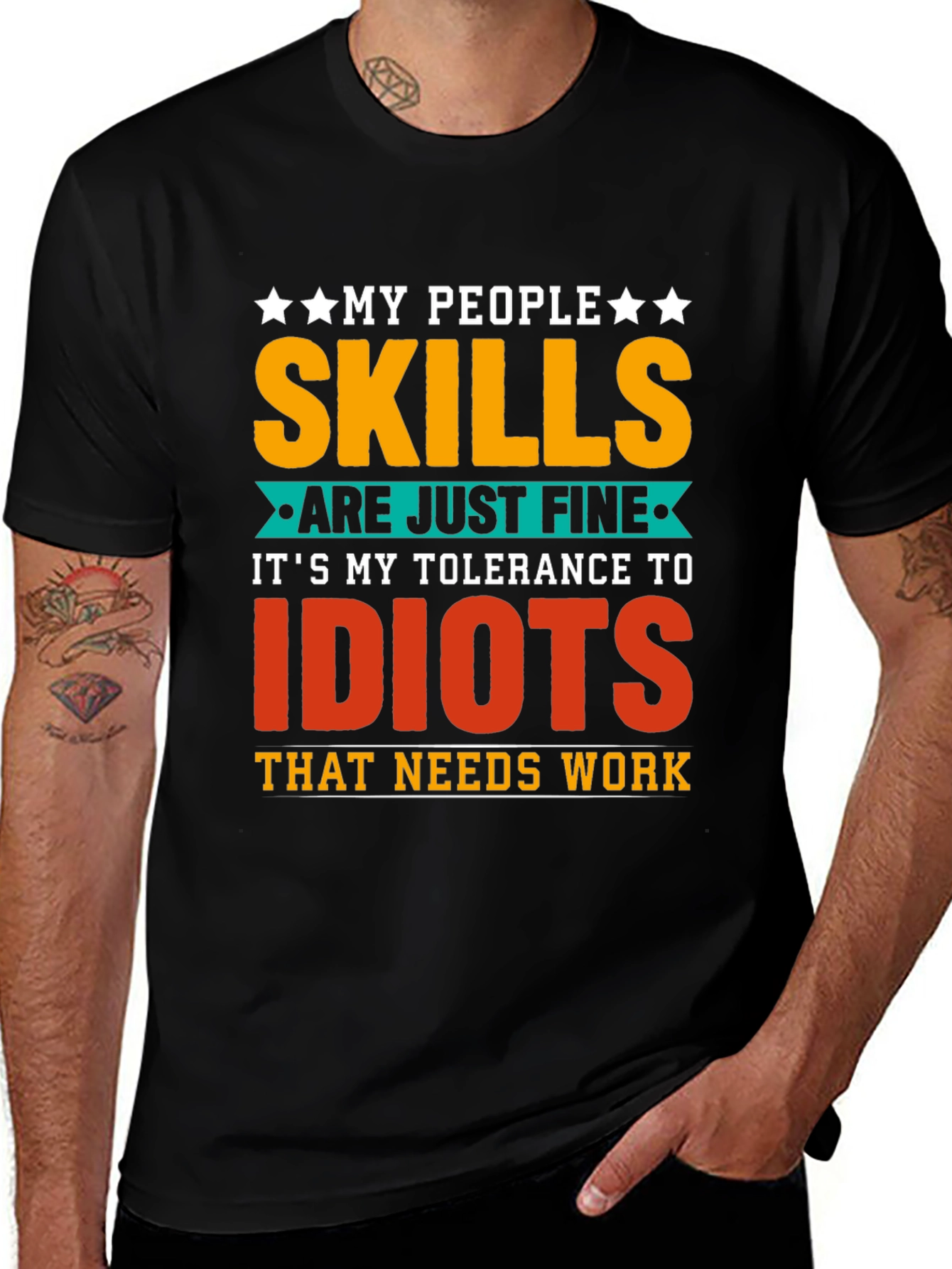 Variant 15 of My People Skills T-Shirt Funny Sarcastic Tee