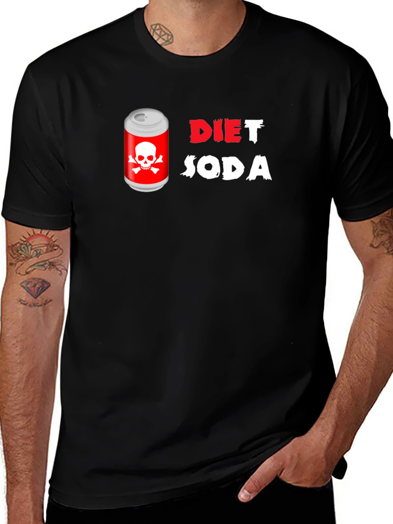 Variant 26 of Diet Soda Skull T-Shirt - Dangerously Funny