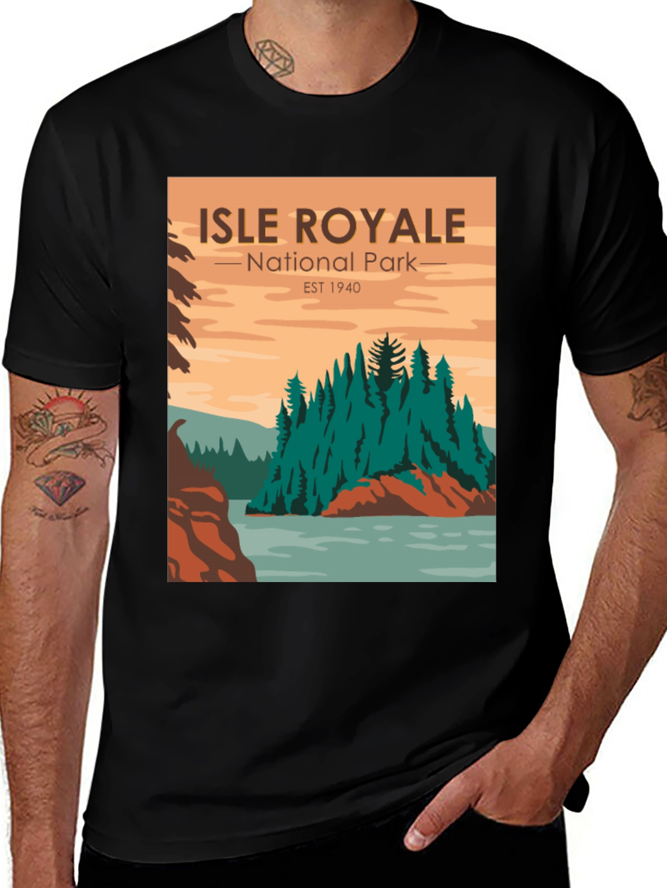 Variant 28 of Isle Royale National Park Graphic T-Shirt