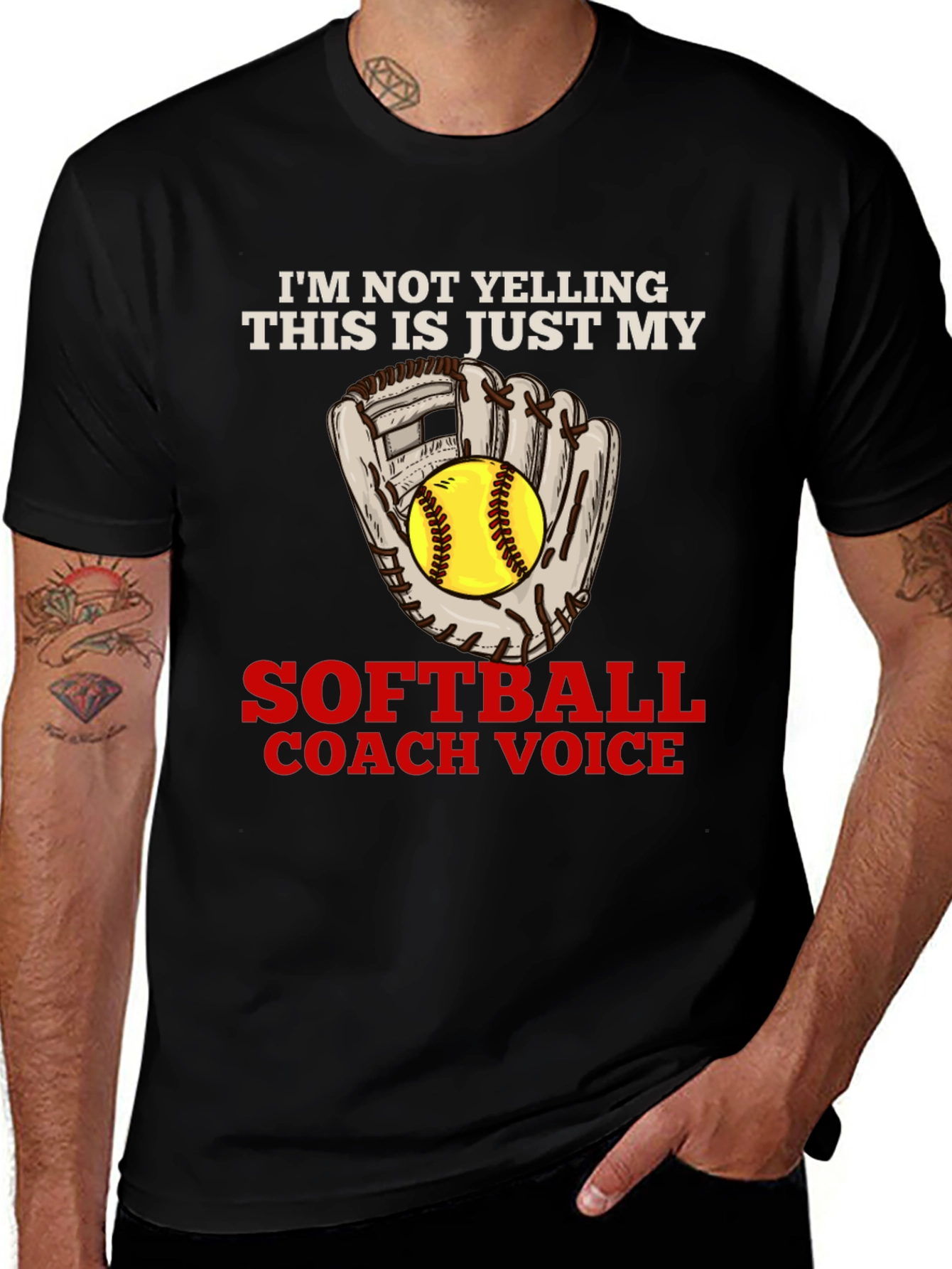 Variant 21 of Softball Coach Voice T-Shirt