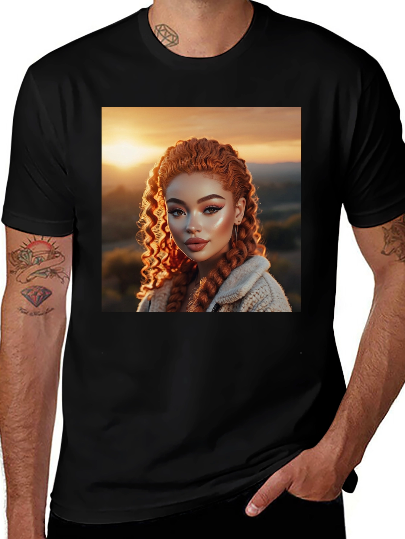 Variant 12 of Graphic Tee - Red Haired Beauty