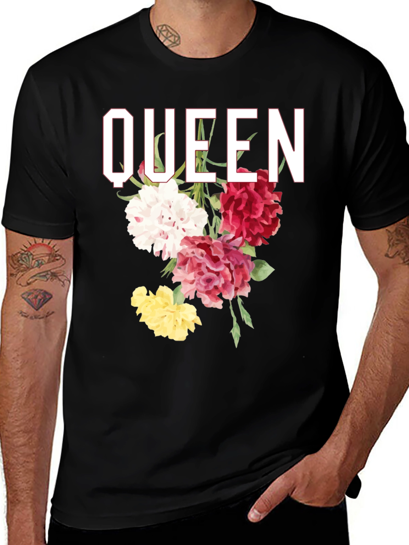 Variant 8 of Queen Floral Graphic T-Shirt