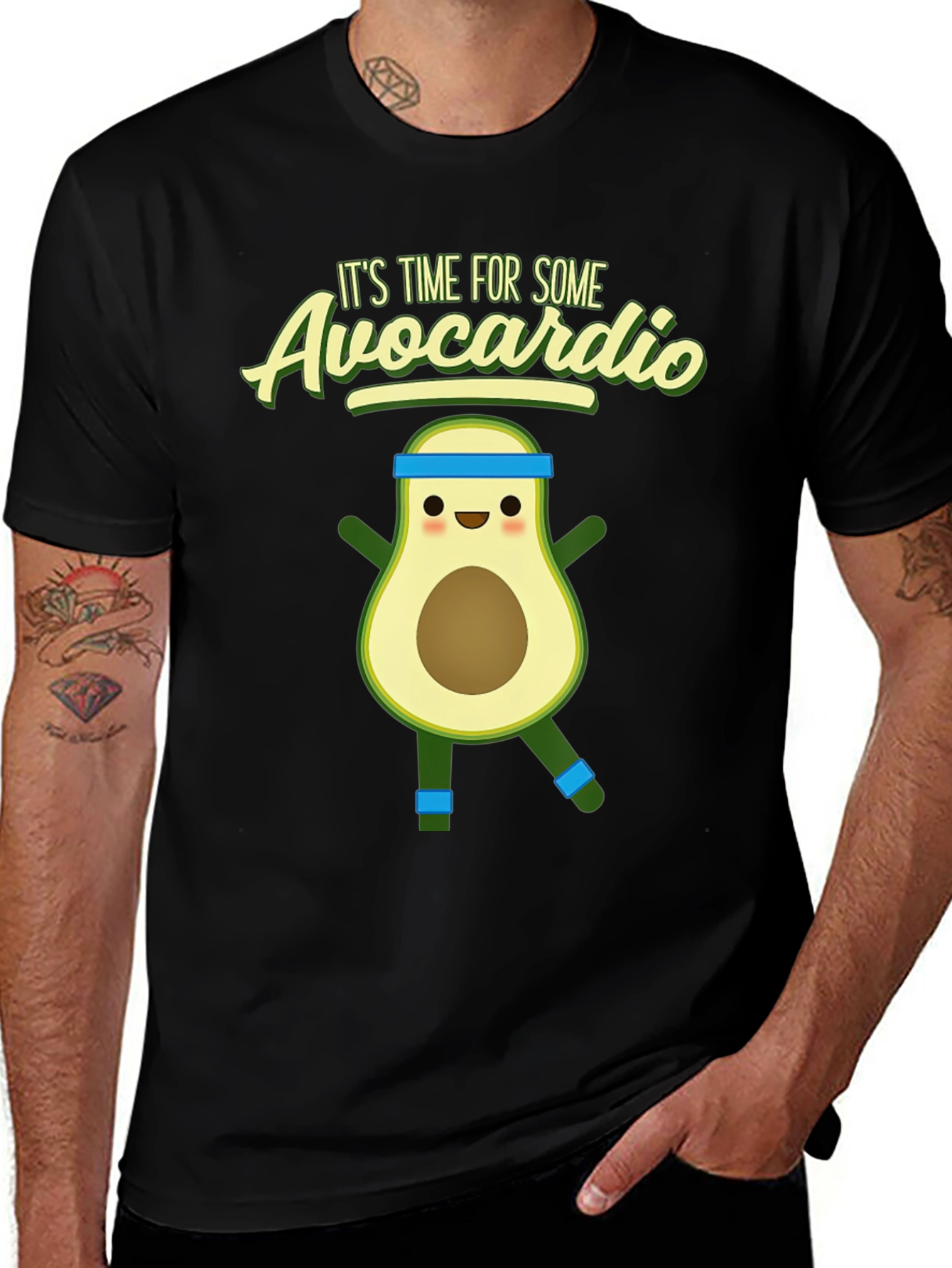 Variant 7 of Avocardio T-Shirt - Funny Avocado Workout Tee