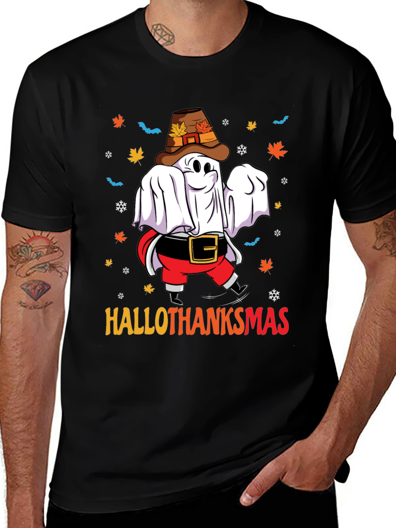 Hallothanksmas Ghost T-Shirt