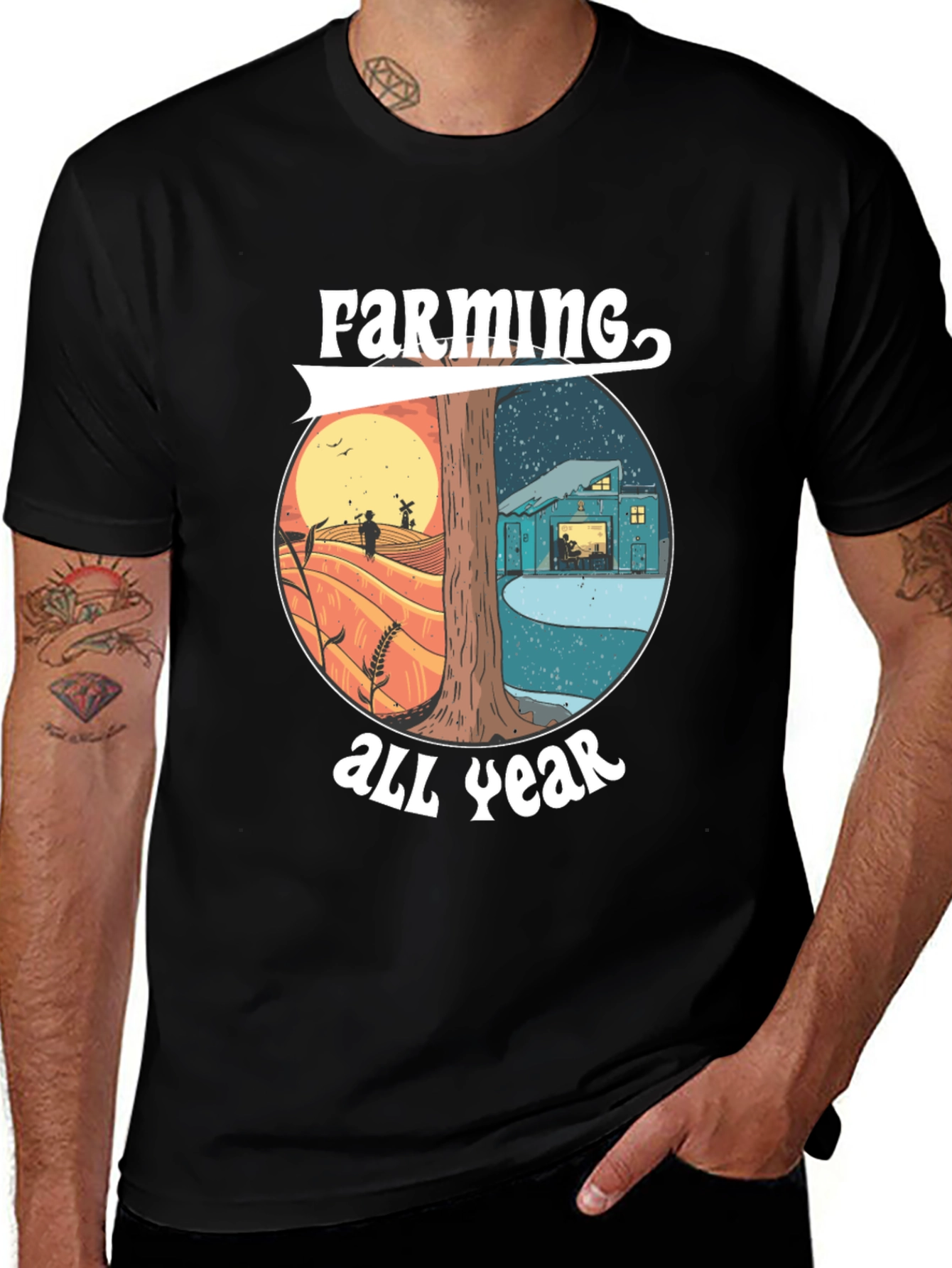 Farming All Year Tee - Agriculture T-Shirt