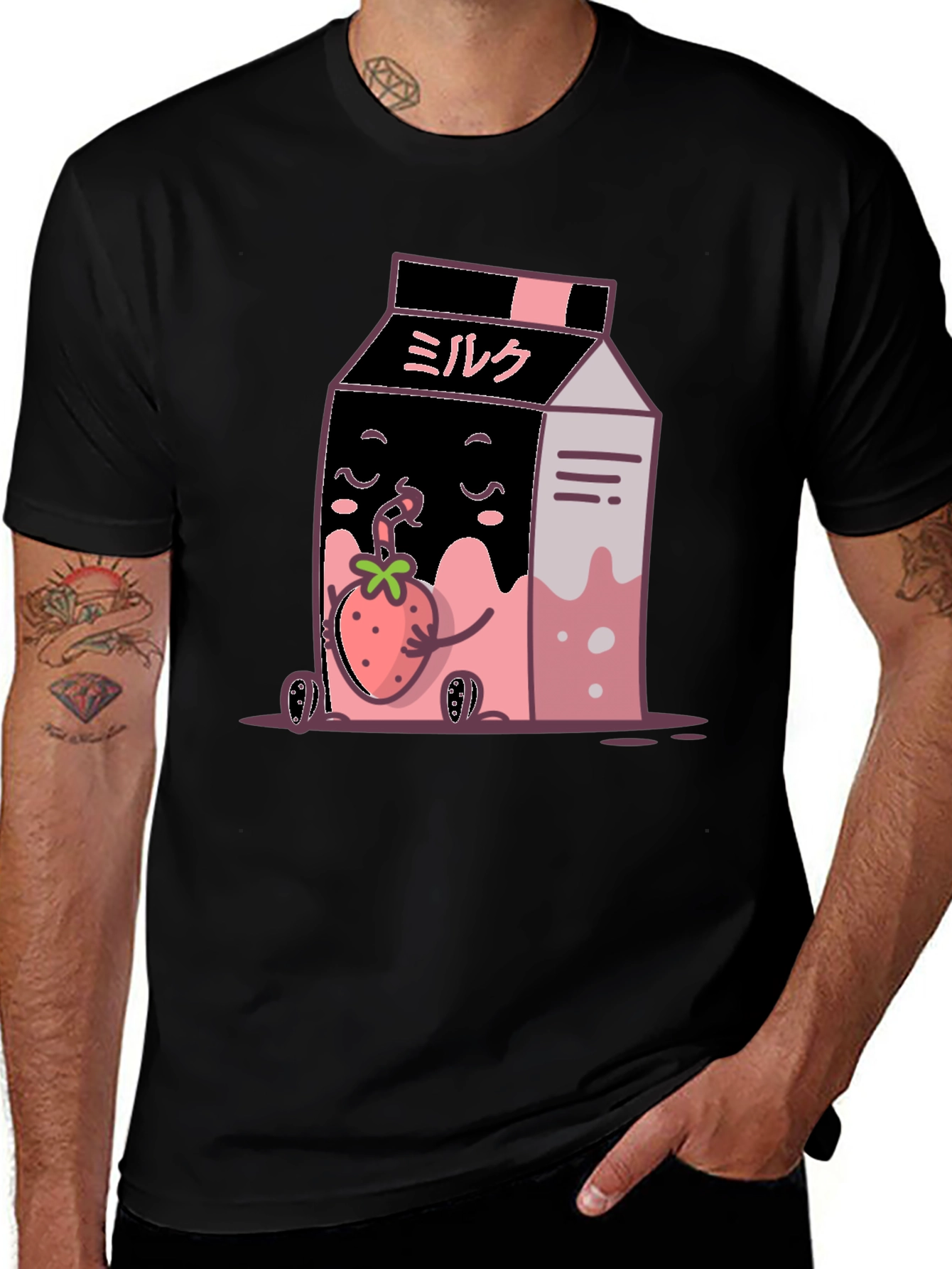 Kawaii Strawberry Milk T-Shirt