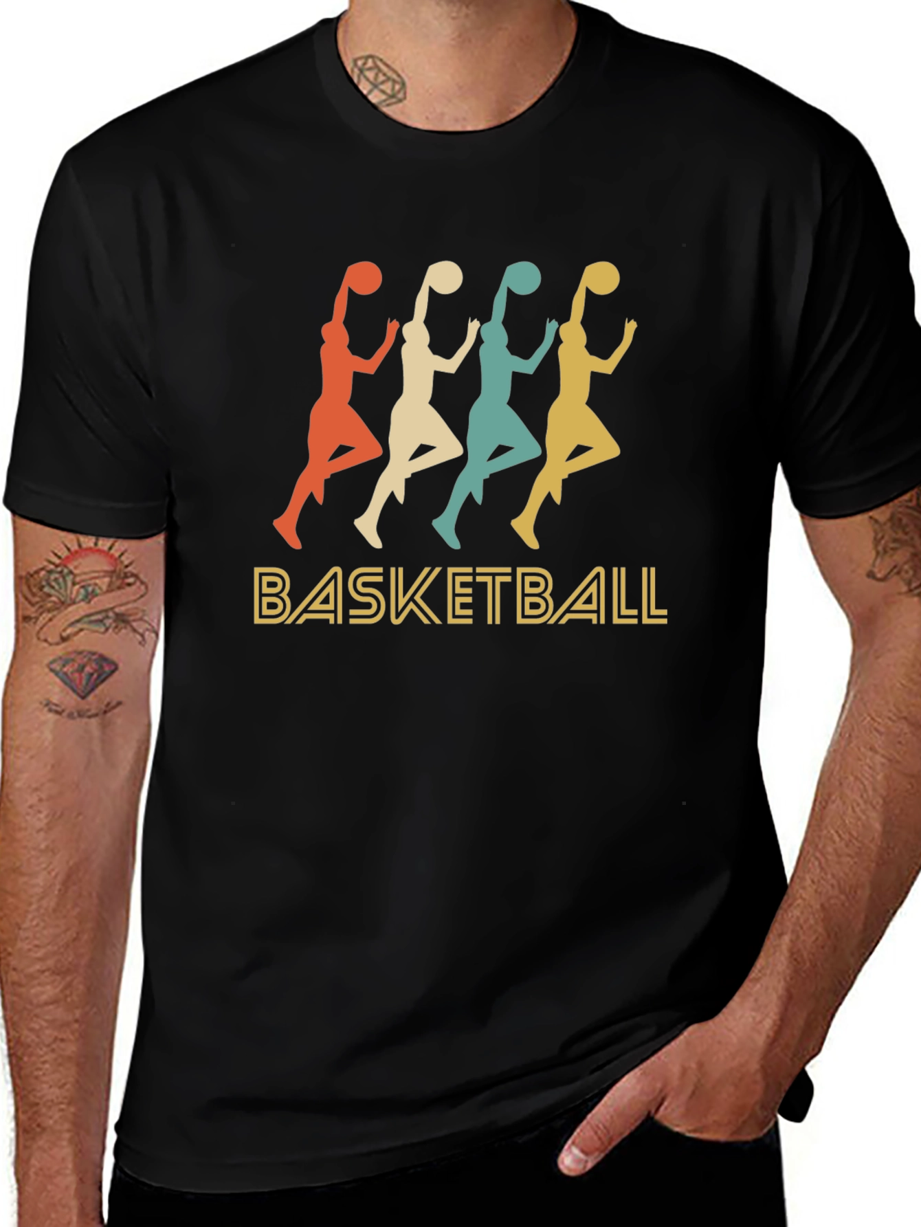 Variant 8 of Retro Basketball Graphic T-Shirt
