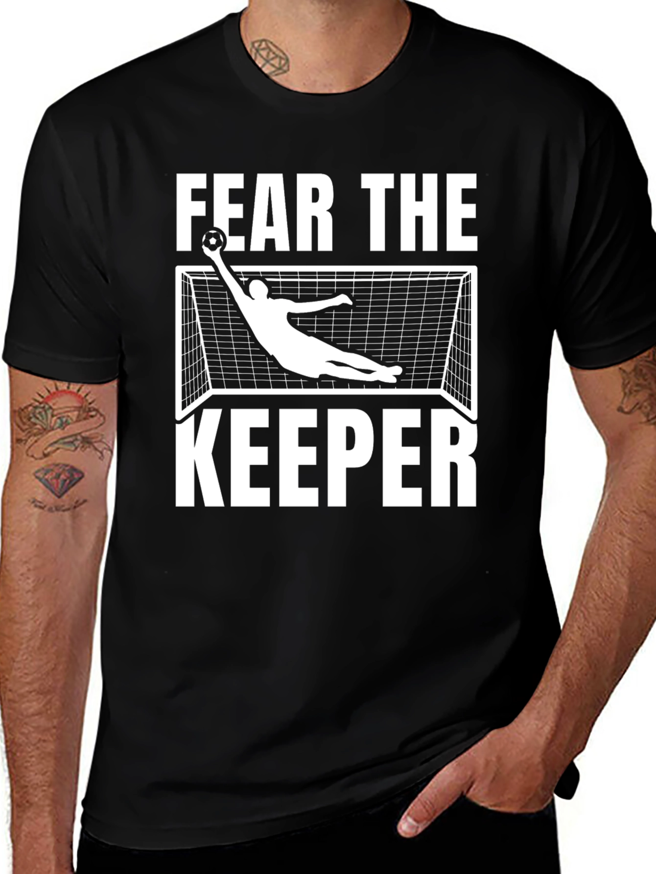 Variant 20 of Fear the Keeper - Soccer Goalie Graphic Tee