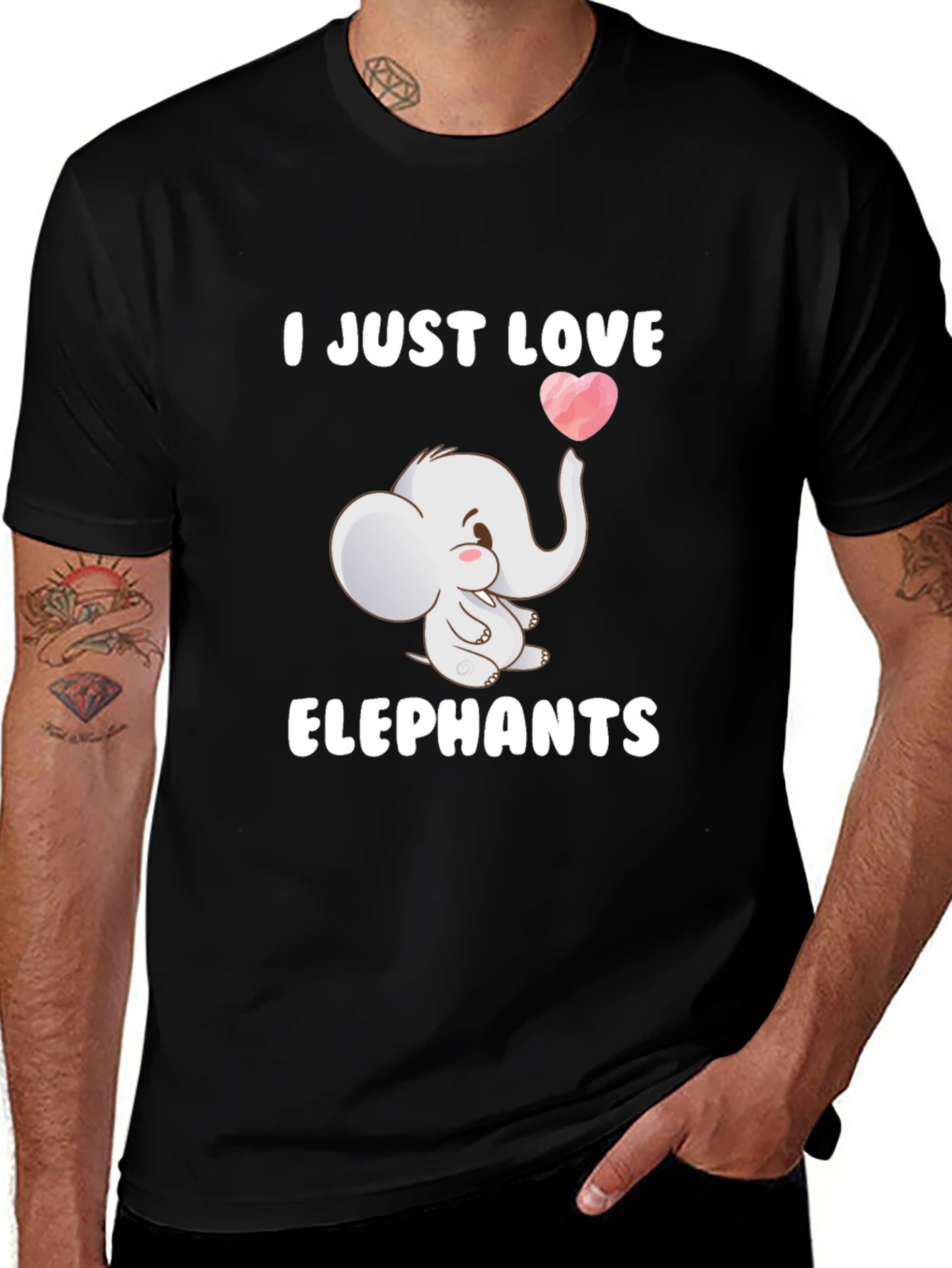 Variant 18 of Cute Elephant Love T-Shirt