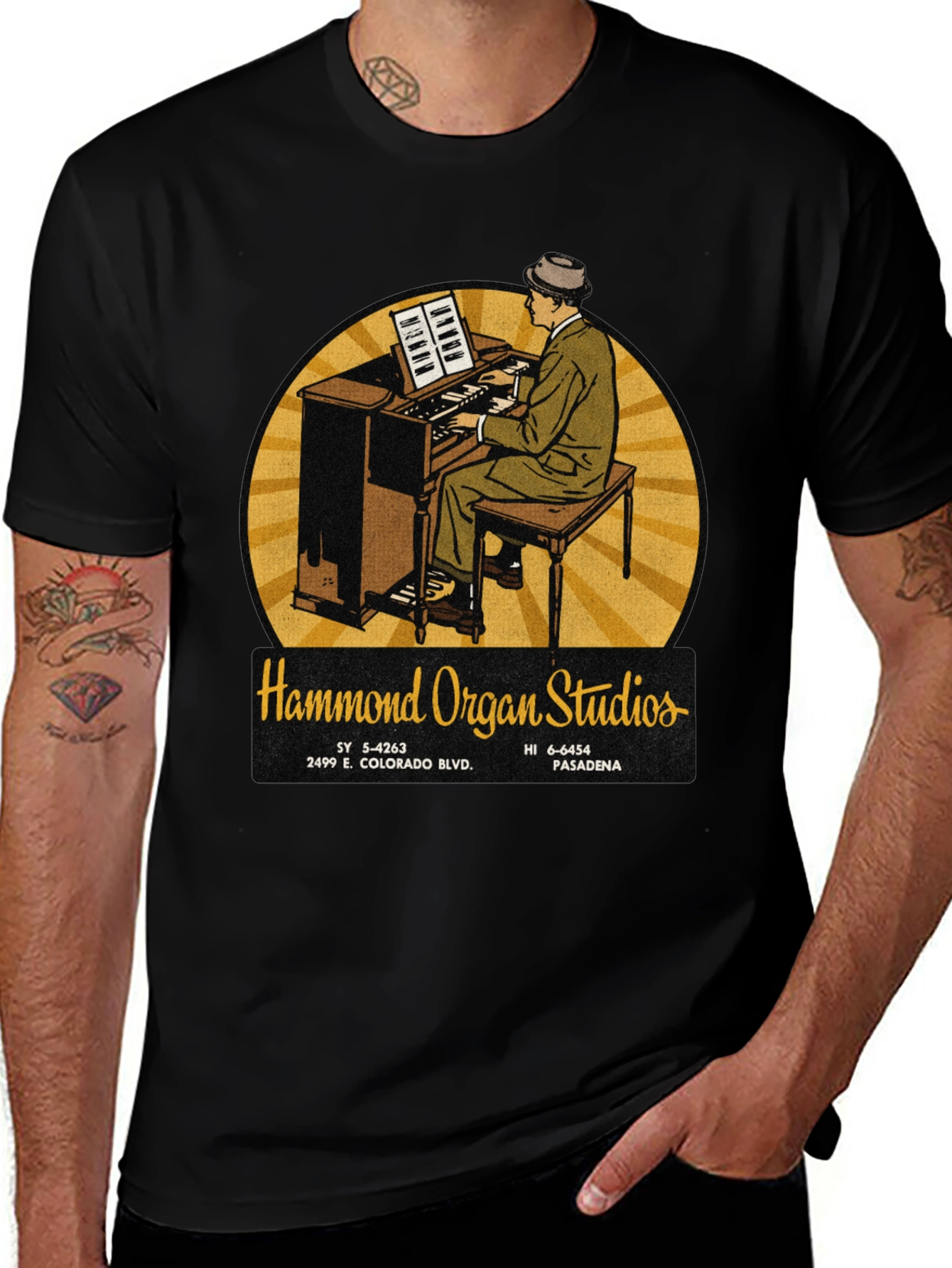 Hammond Organ Studios T-Shirt: Vintage Music Tee