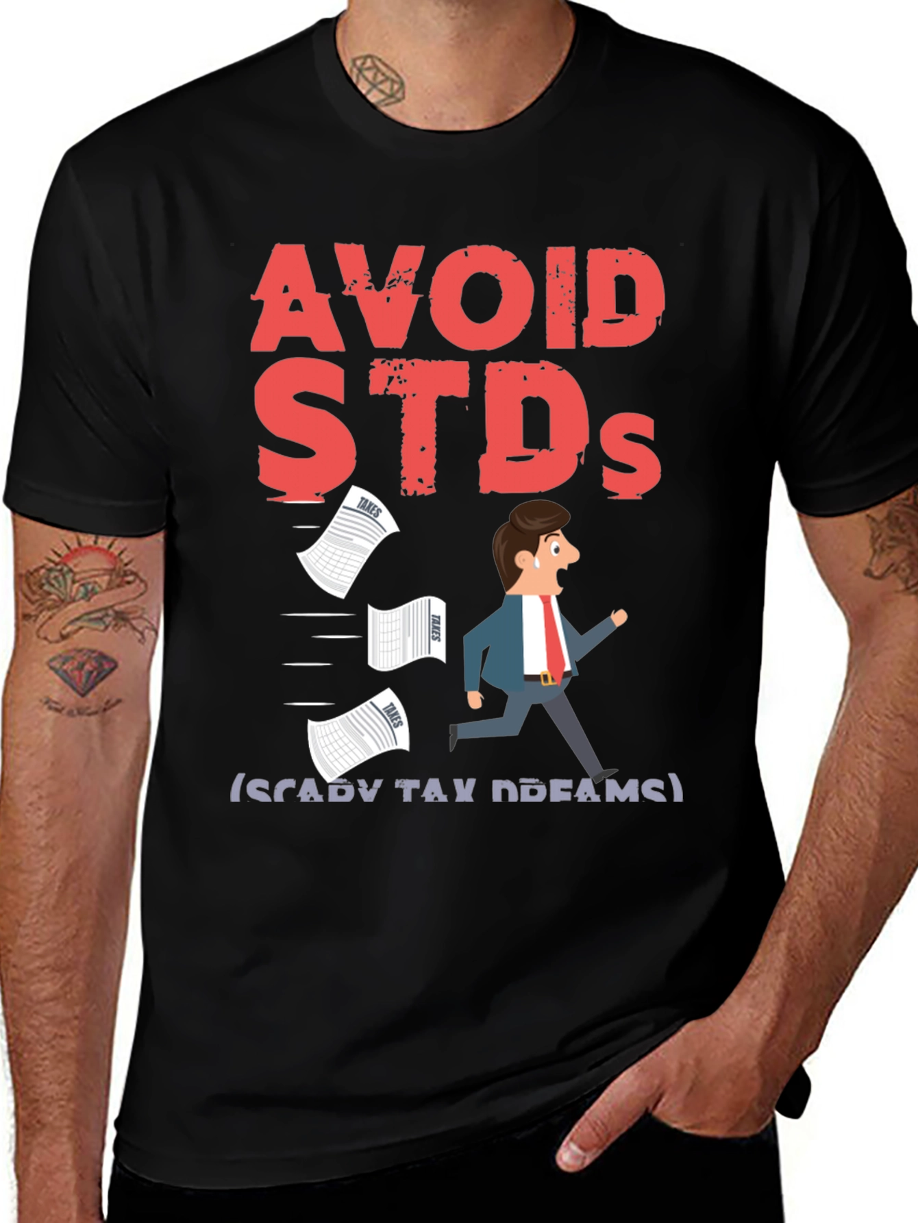 Variant 23 of Avoid STDs (Scary Tax Dreams) T-Shirt