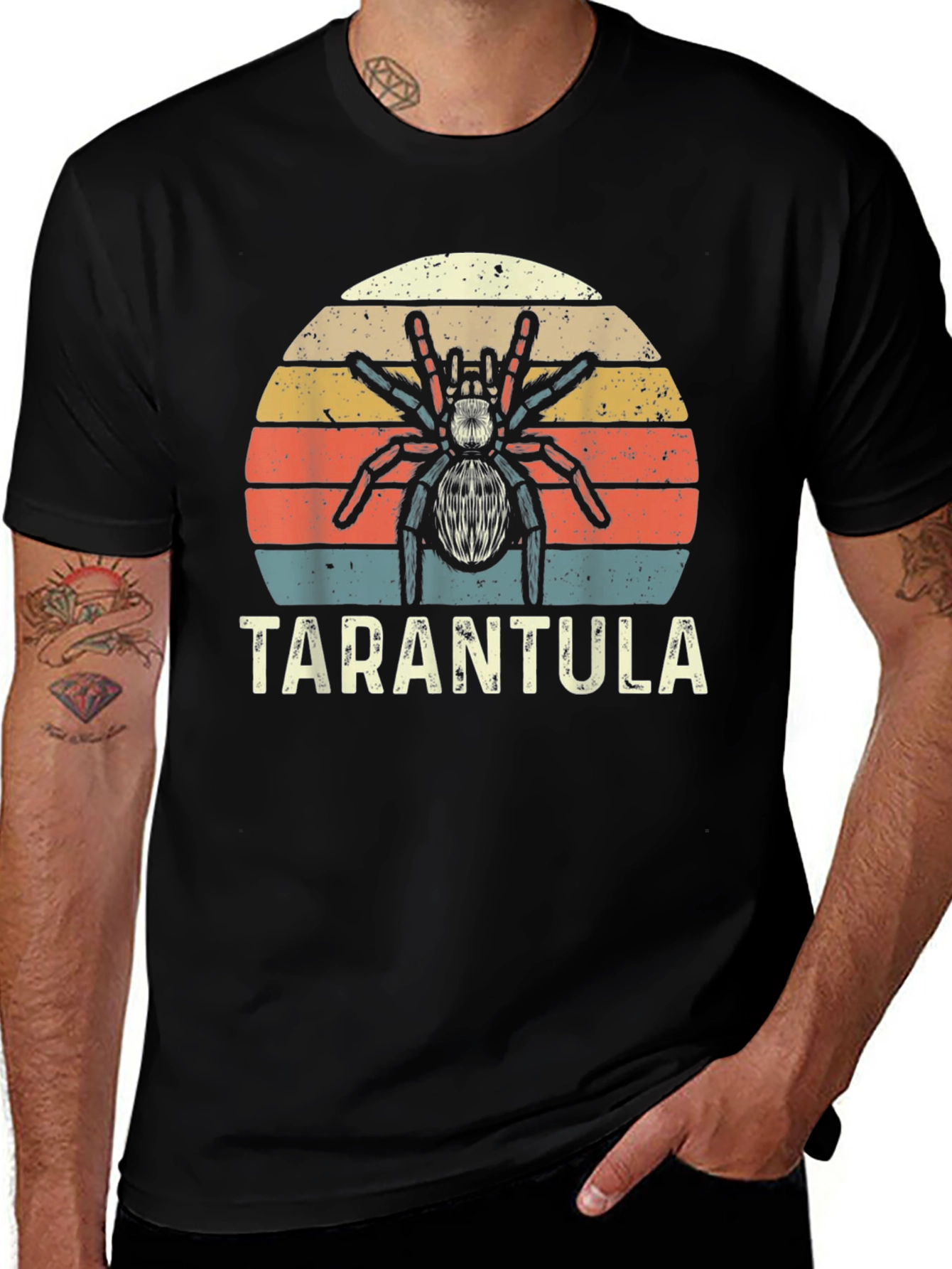 Variant 14 of Vintage Tarantula T-Shirt - Retro Sunset Spider Tee