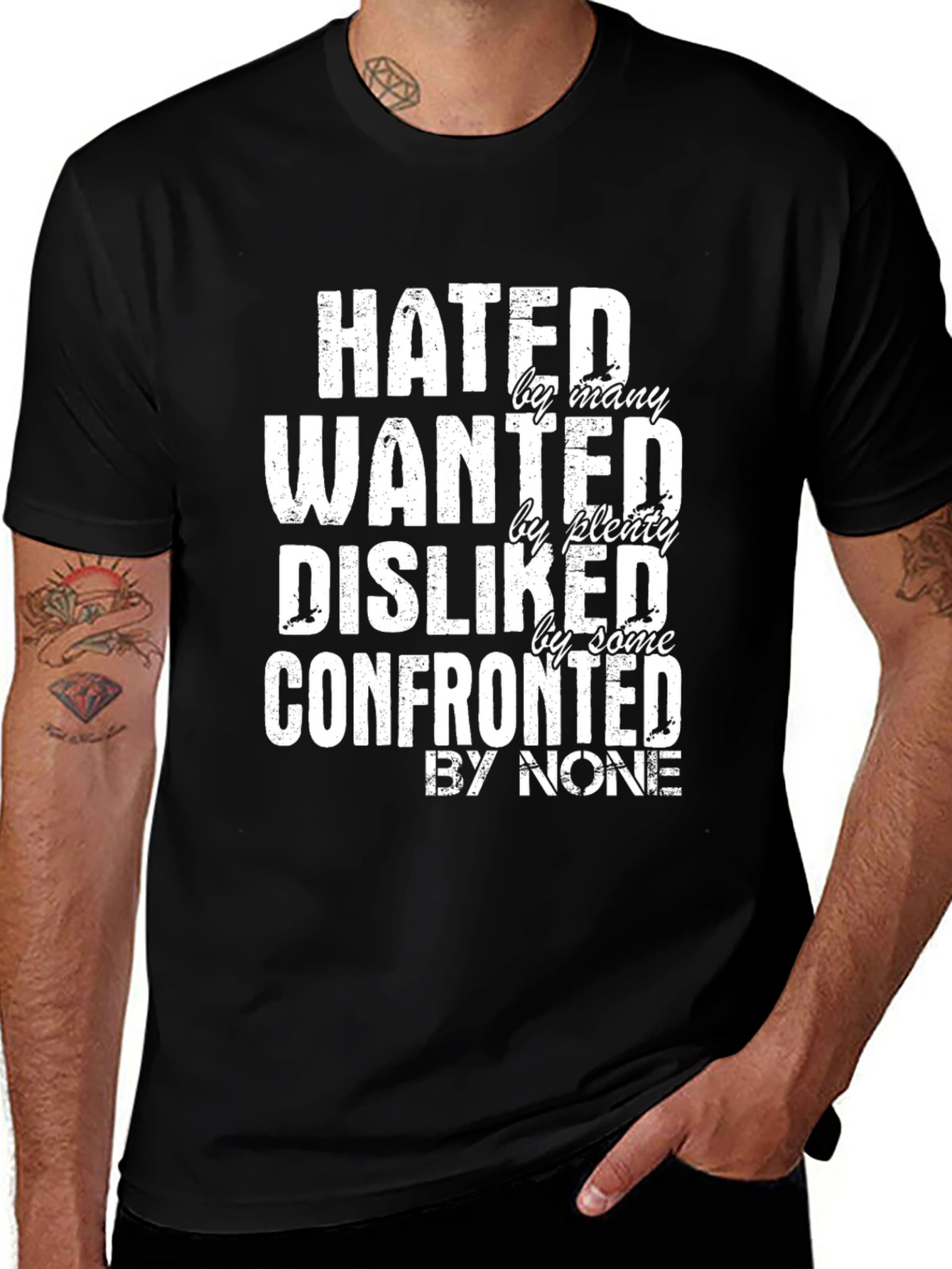 Variant 8 of Hated, Wanted, Disliked Graphic Tee