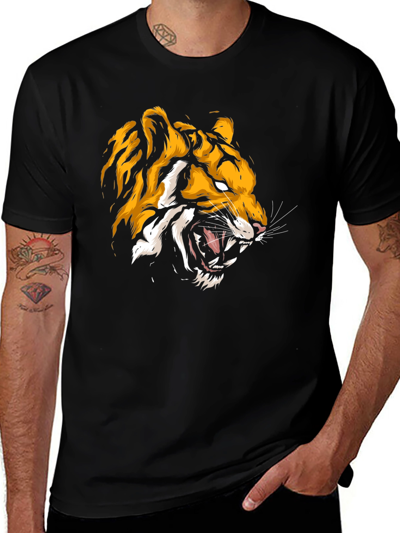 Variant 21 of Bold Tiger Graphic Tee - Fierce Style