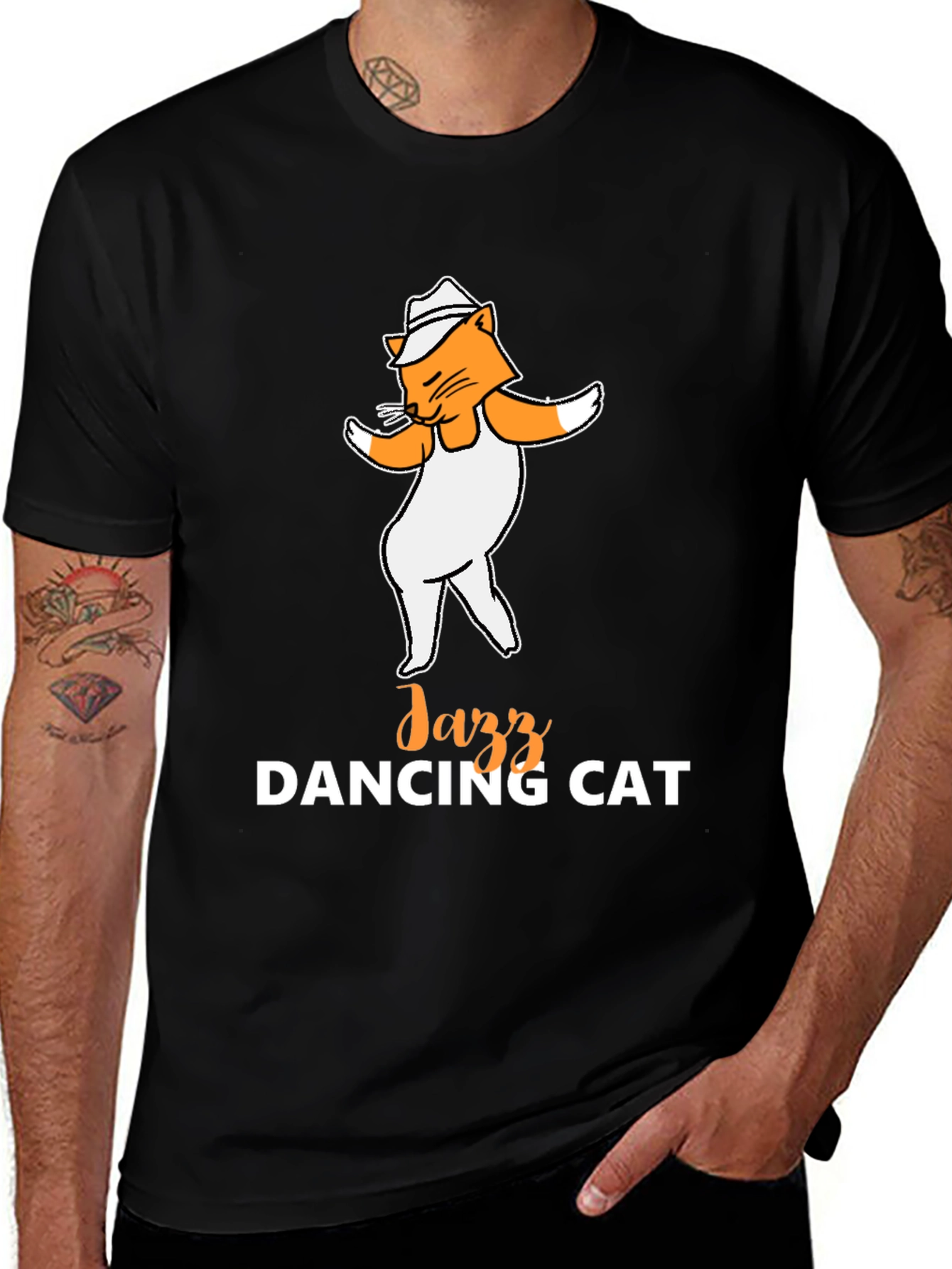 Variant 9 of Jazz Dancing Cat T-Shirt - Cool Graphic Tee
