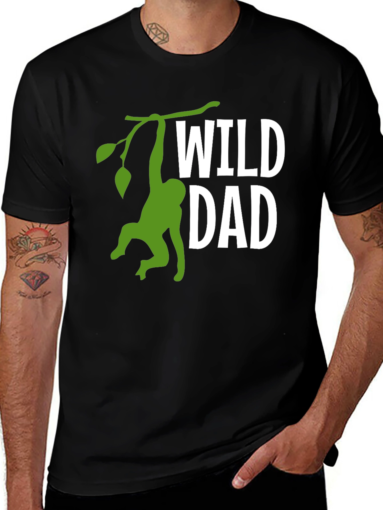 Variant 16 of Wild Dad Monkey Graphic T-Shirt