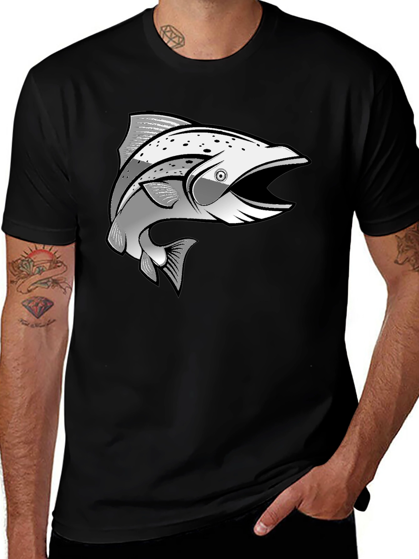 Variant 3 of Cool Fish Graphic Tee