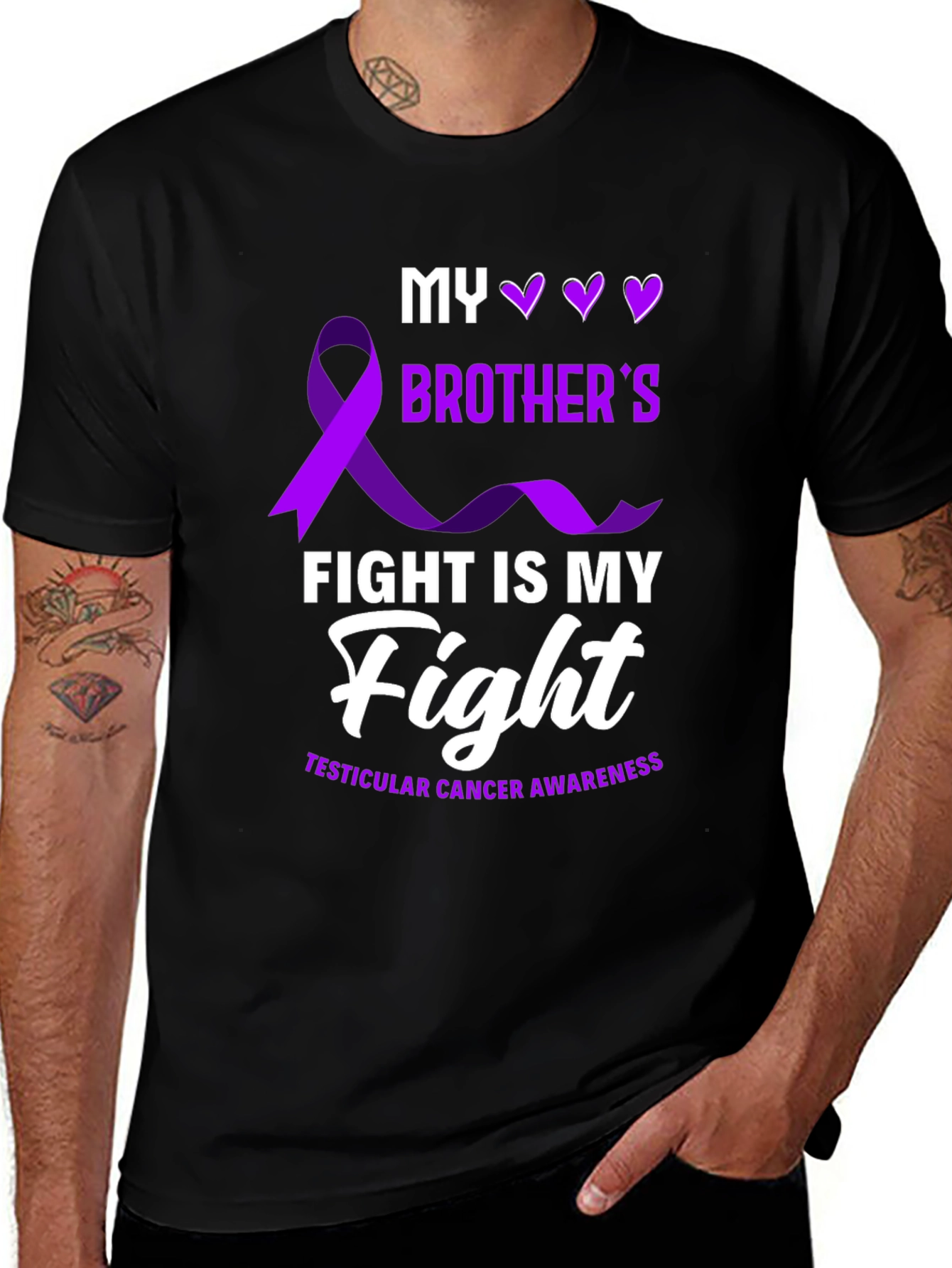 Testicular Cancer Awareness T-Shirt - My Brother's Fight
