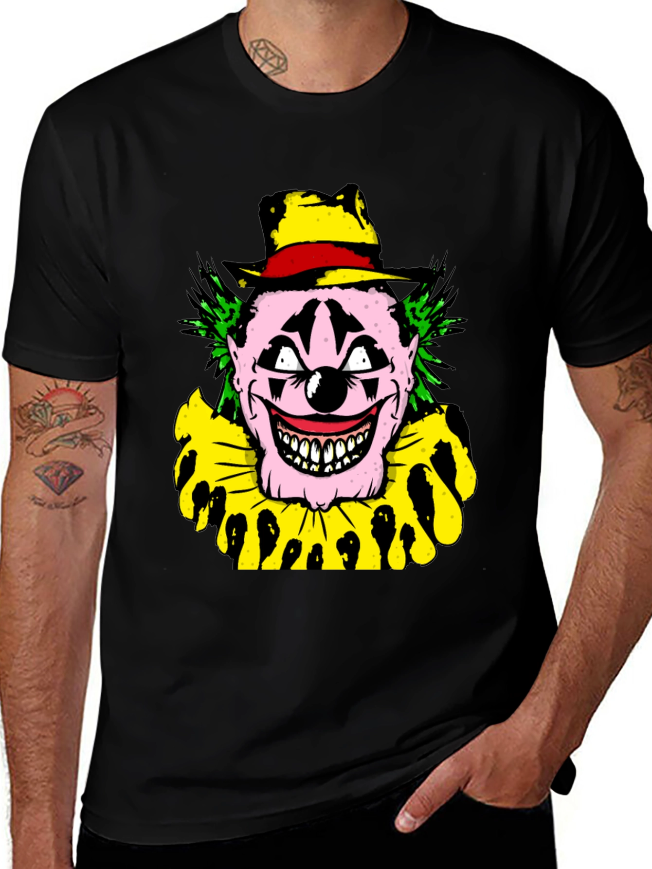Variant 8 of Creepy Clown Graphic T-Shirt - Horror Show Tee