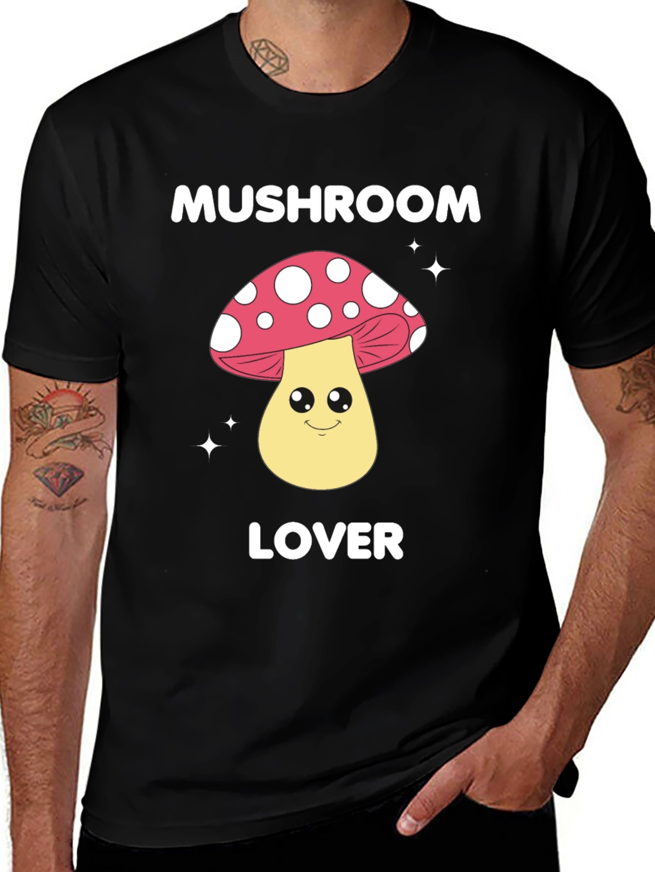 Variant 25 of Mushroom Lover Graphic Tee - Fun Novelty Shirt
