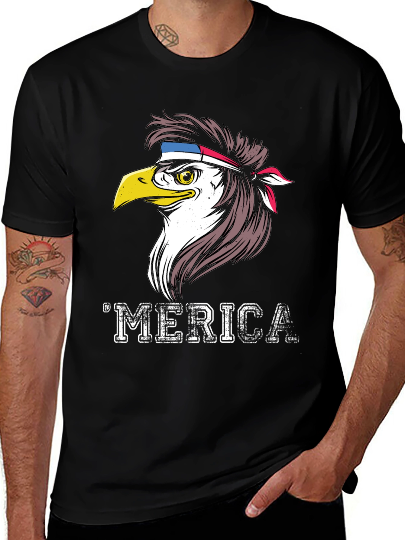 Variant 10 of 'Merica Eagle T-Shirt: Patriotic Pride