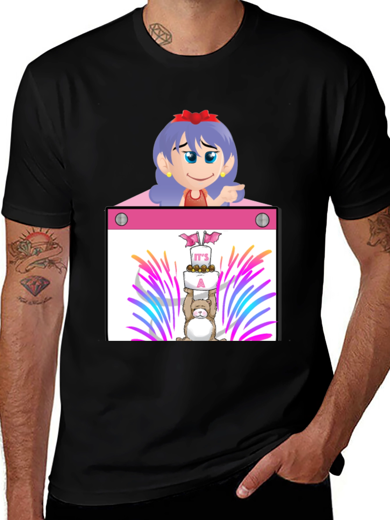 Variant 25 of Cartoon Character Graphic Tee - Celebrate with Style!