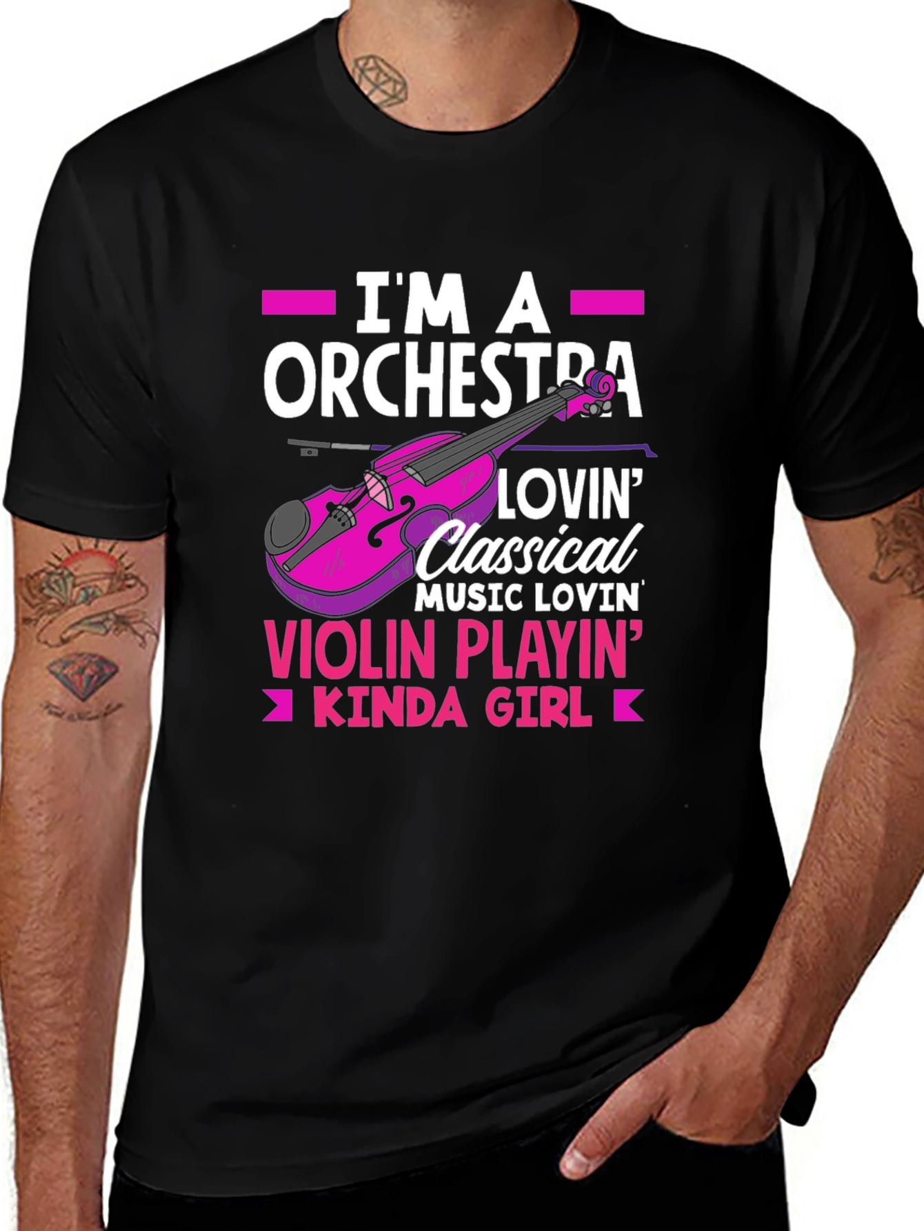 Orchestra Violin Playin' Girl T-Shirt